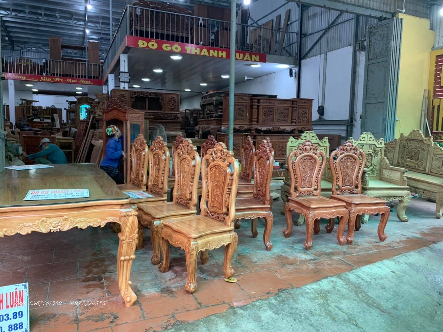 Bộ Bàn Ghế Ăn Mẫu Hoa Lan Tây Lu-i: