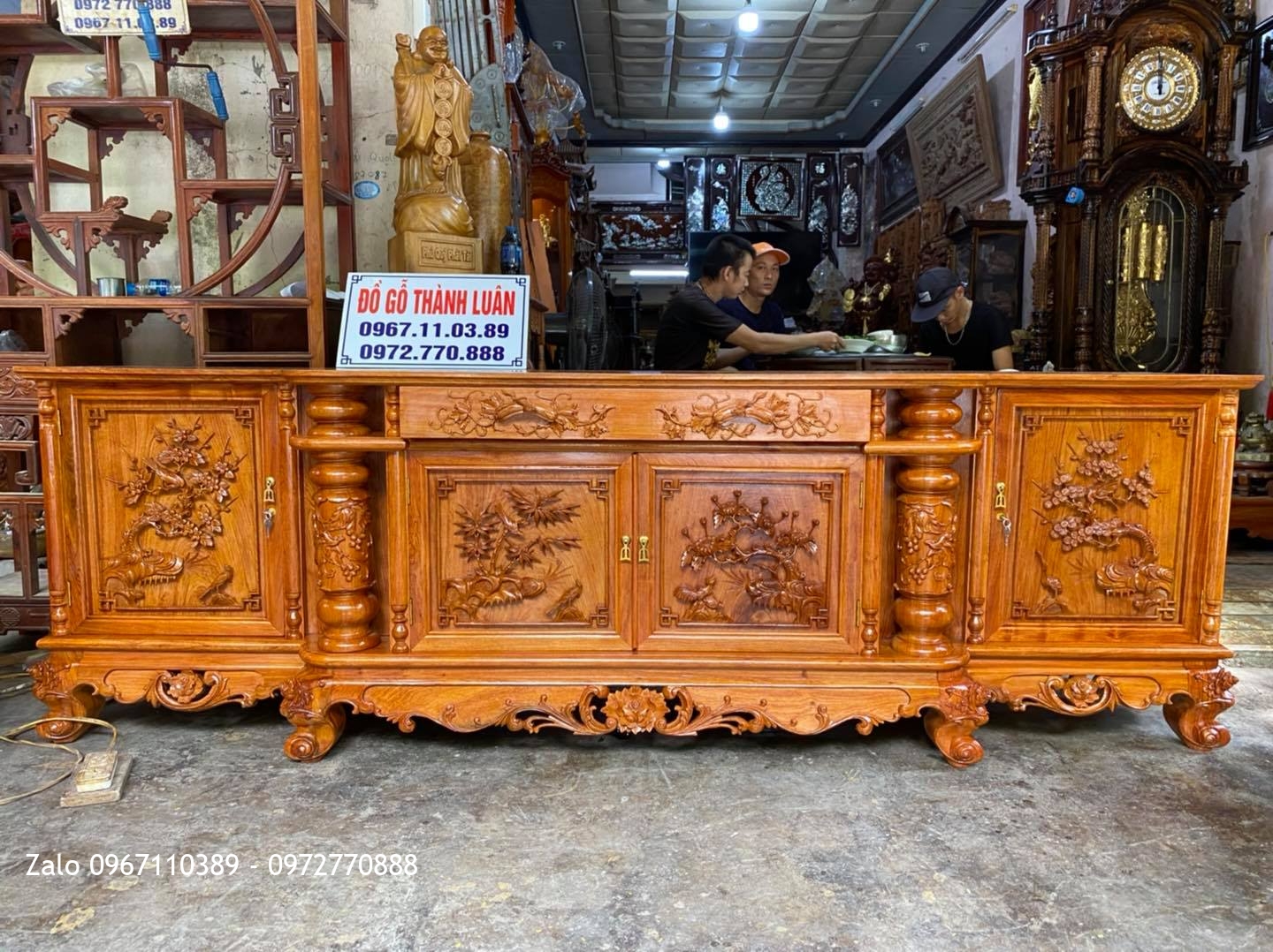 bộ bàn ghế mẫu khổng tử gỗ hương đá Nam Phi-