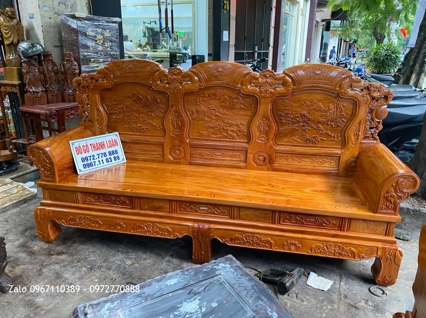 bộ bàn ghế mẫu khổng tử gỗ hương đá Nam Phi.