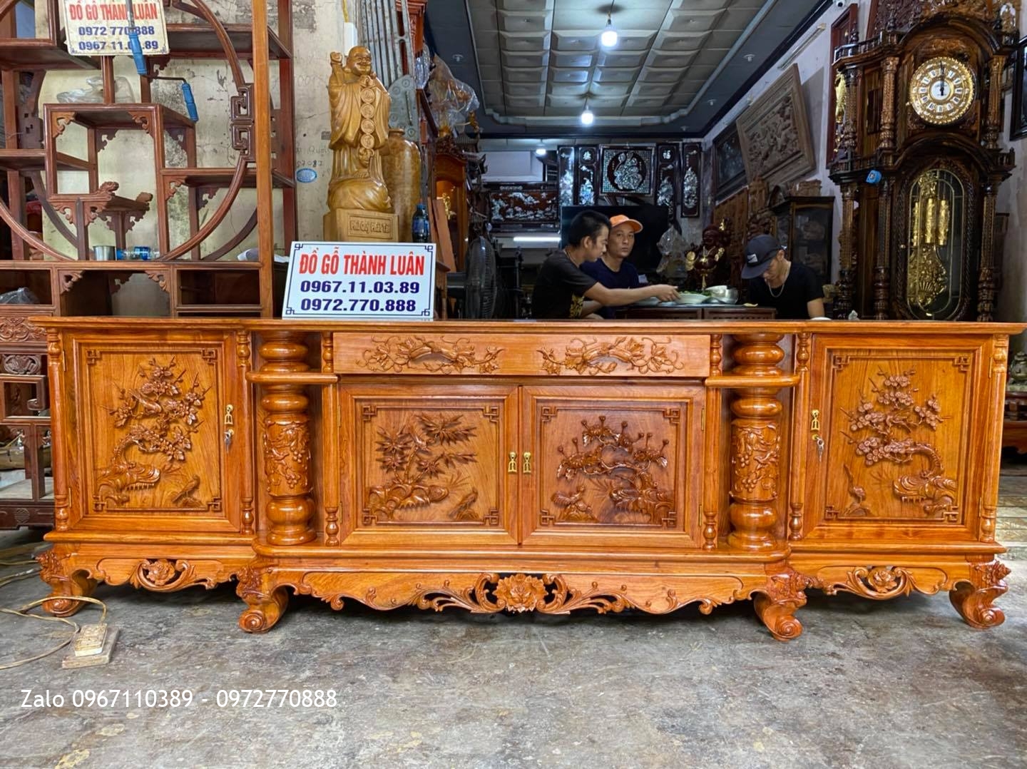 bộ bàn ghế mẫu khổng tử gỗ hương đá Nam Phi:.