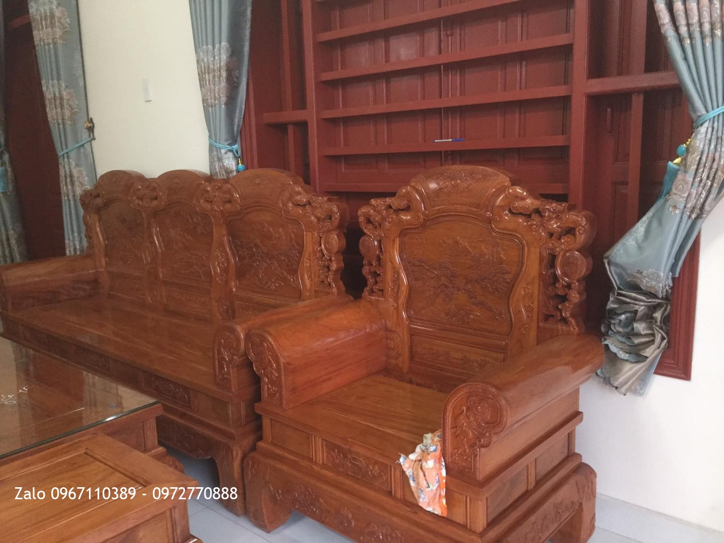 bộ bàn ghế mẫu khổng tử gỗ hương đá Nam Phi:::