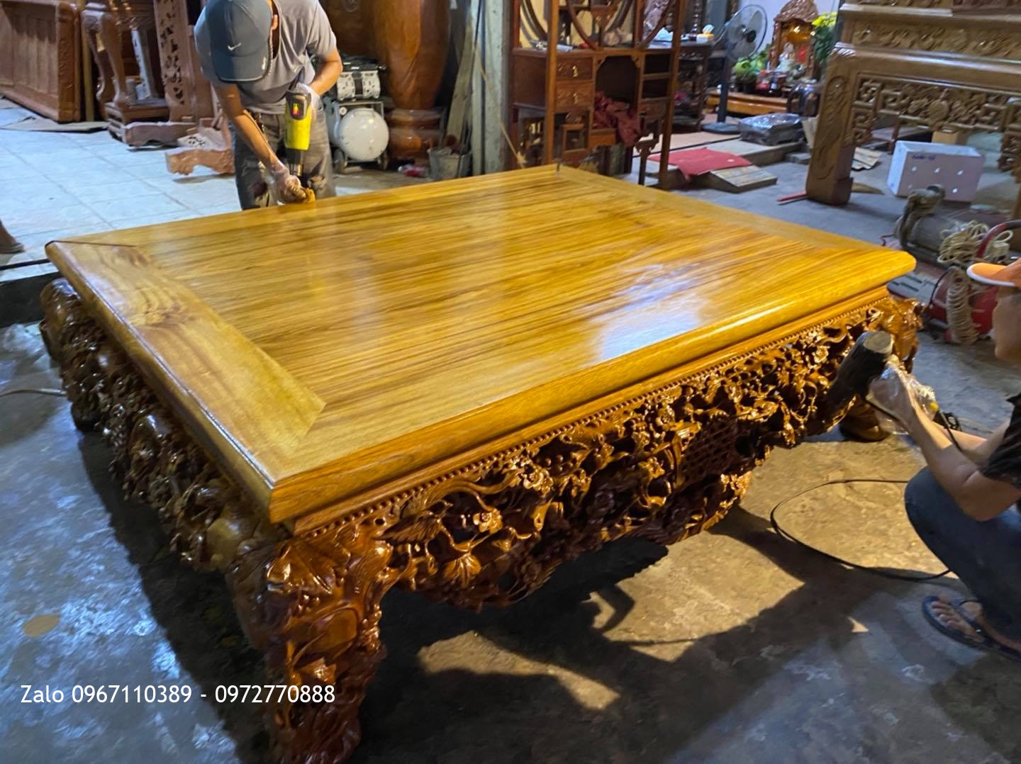 Sập Gụ Thập Điểu Quần Mai