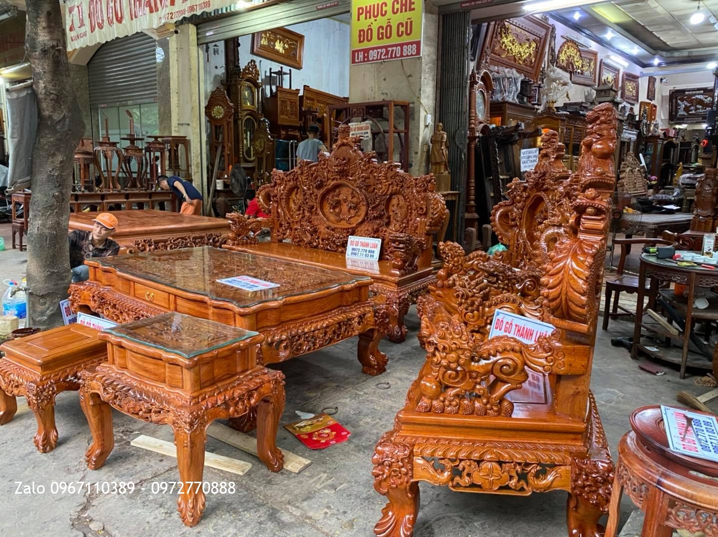 Bộ Ghế Phòng Khách Đỉnh Rồng: