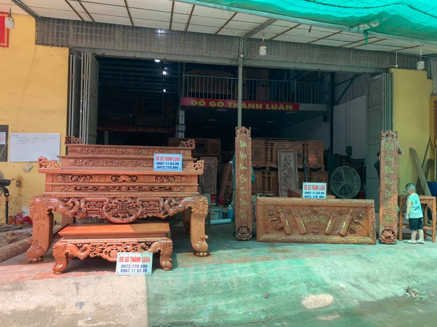 Bộ Sập Thờ Ngũ Phúc Tam Cấp