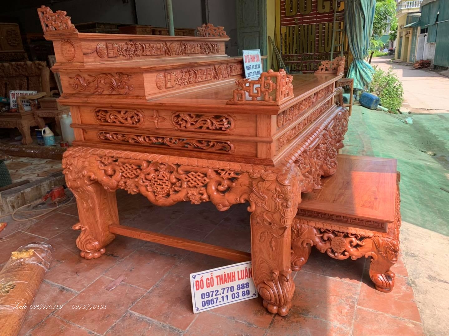 Bộ Sập Thờ Ngũ Phúc Tam Cấp.