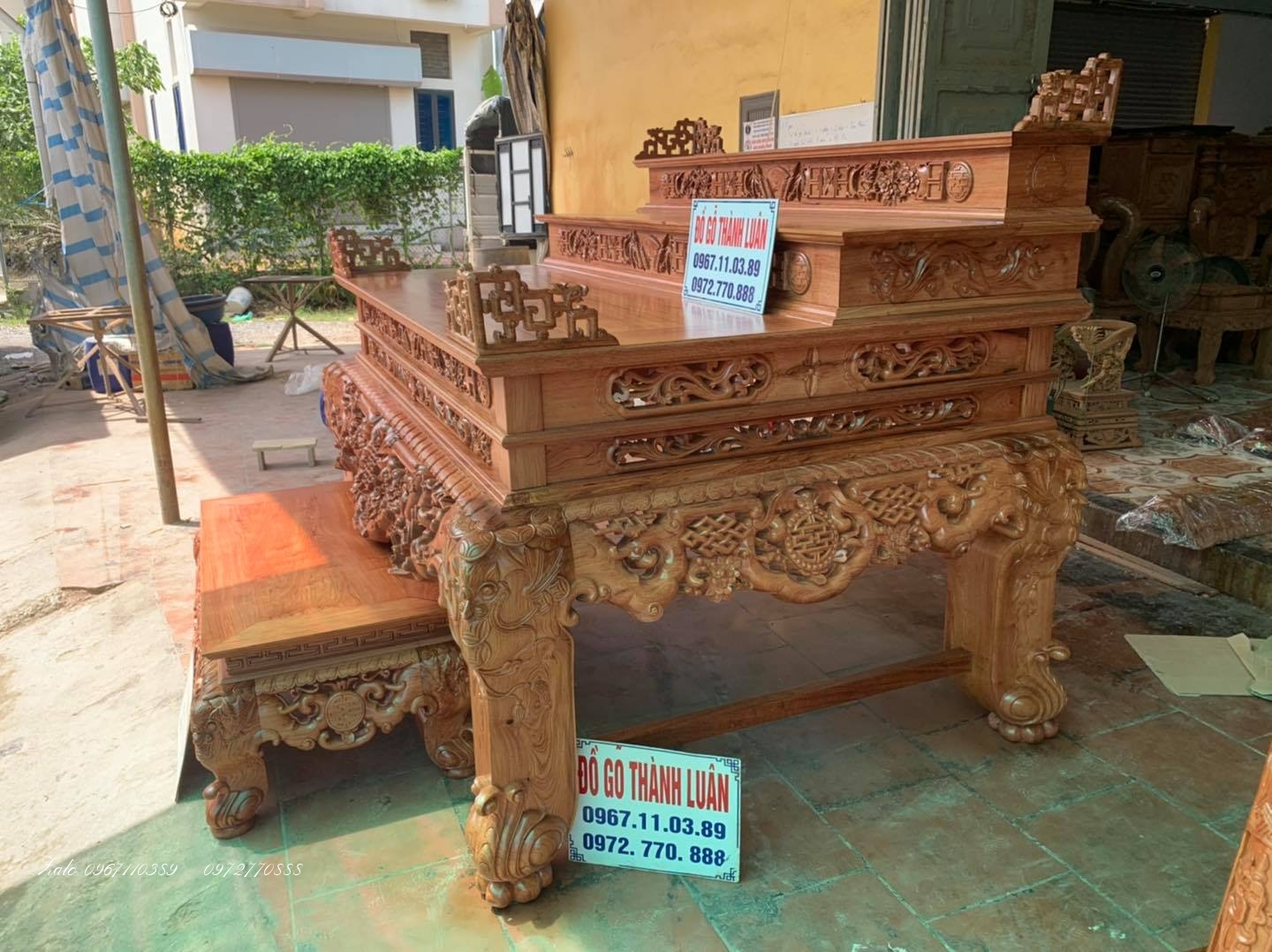 Bộ Sập Thờ Ngũ Phúc Tam Cấp.