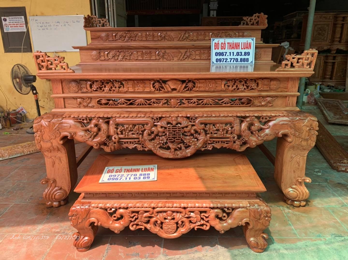 Bộ Sập Thờ Ngũ Phúc Tam Cấp: