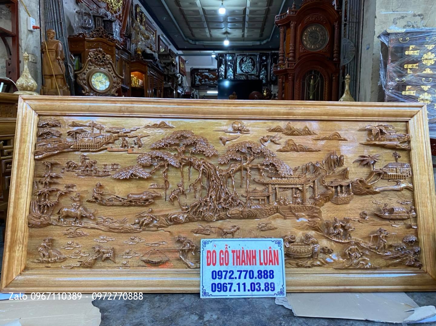 1 bộ ghế nghê bảo đỉnh gồm 6 món cột 12 chân 14