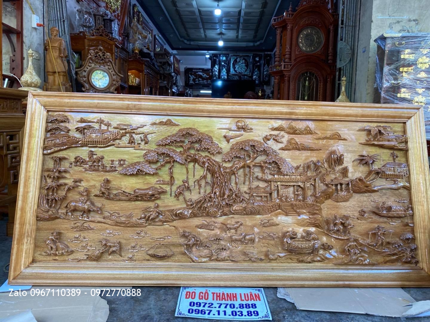 1 bộ ghế nghê bảo đỉnh gồm 6 món cột 12 chân 14