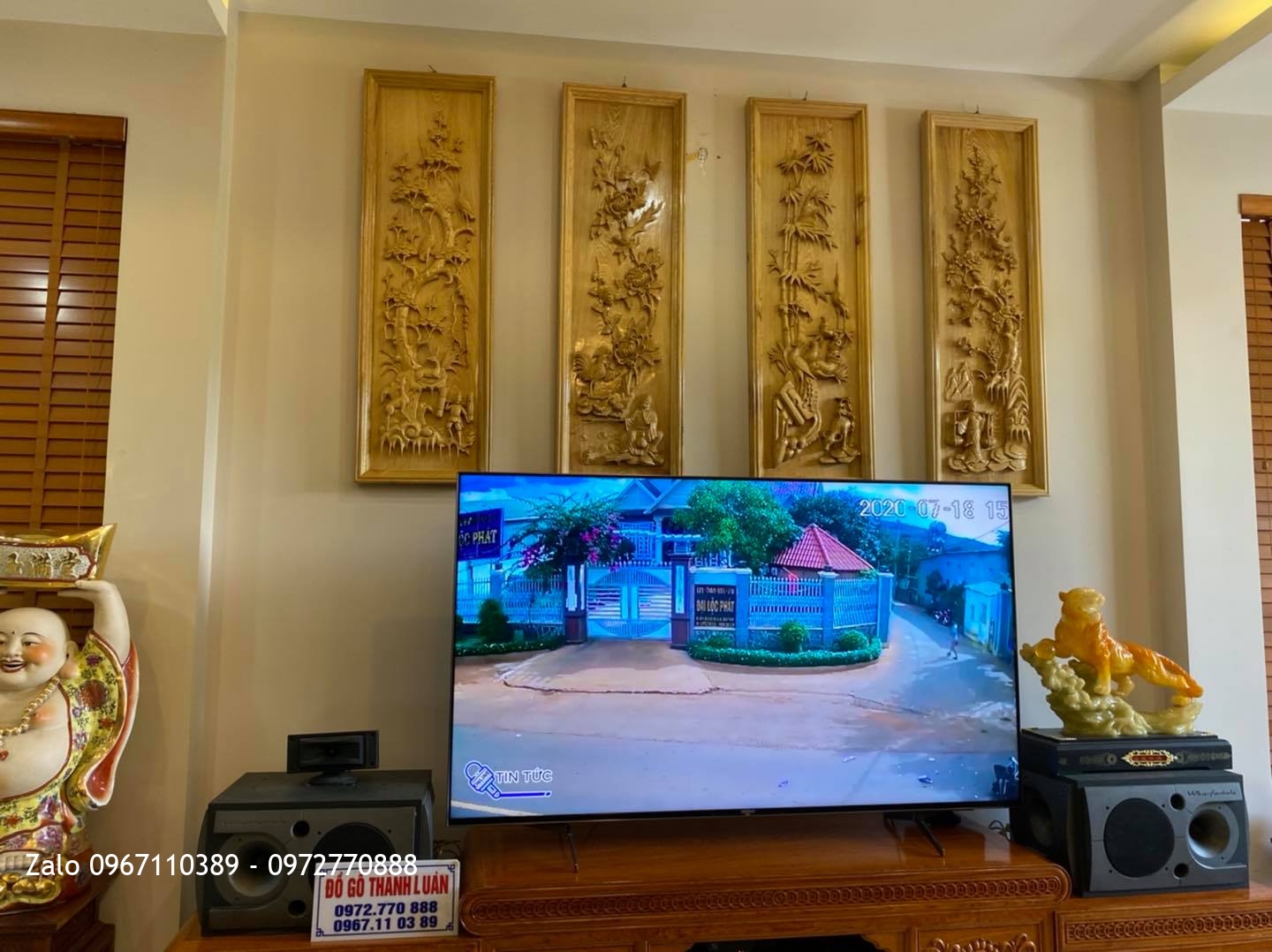 1 bộ ghế nghê bảo đỉnh gồm 6 món cột 12 chân 14 ,