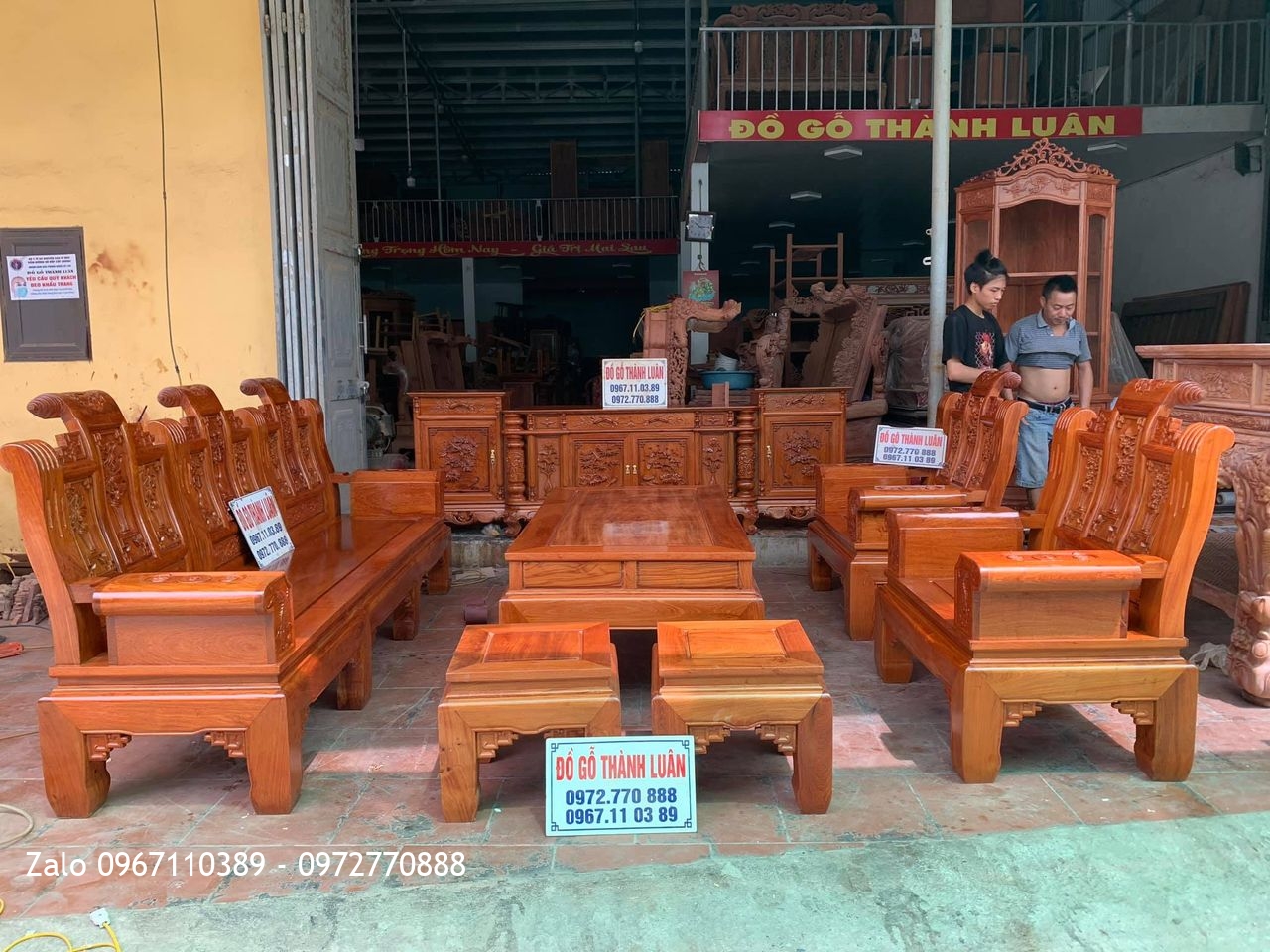 Bộ Nội Thất Phòng Khách Gỗ Hương Bán Về Hải Hậu Nam Định