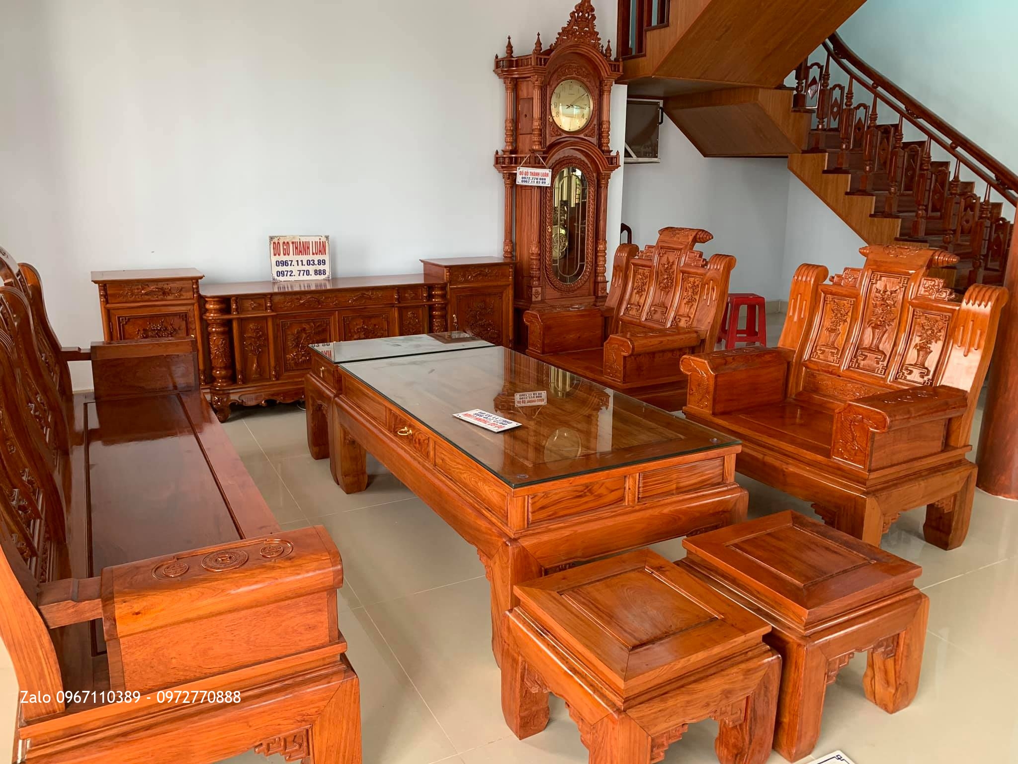 Bộ Nội Thất Phòng Khách Gỗ Hương Bán Về Hải Hậu Nam Định:.
