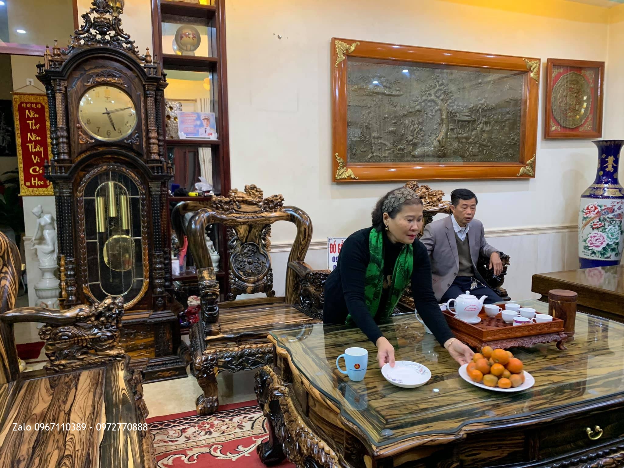 Nội Thất Gỗ Mun cho gđ Bác Sĩ Minh Văn Tại Thái Nguyên.