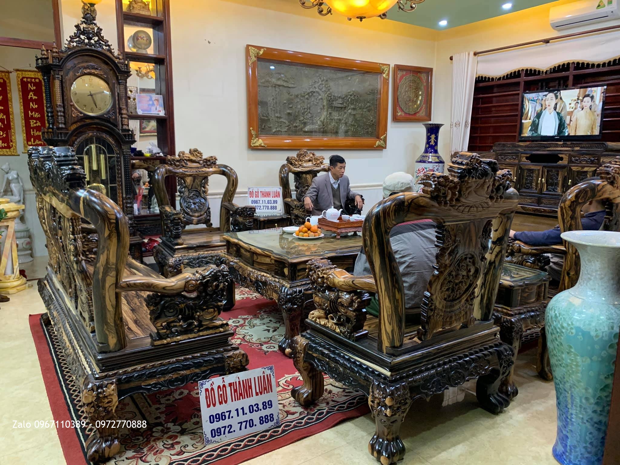 Nội Thất Gỗ Mun cho gđ Bác Sĩ Minh Văn Tại Thái Nguyên