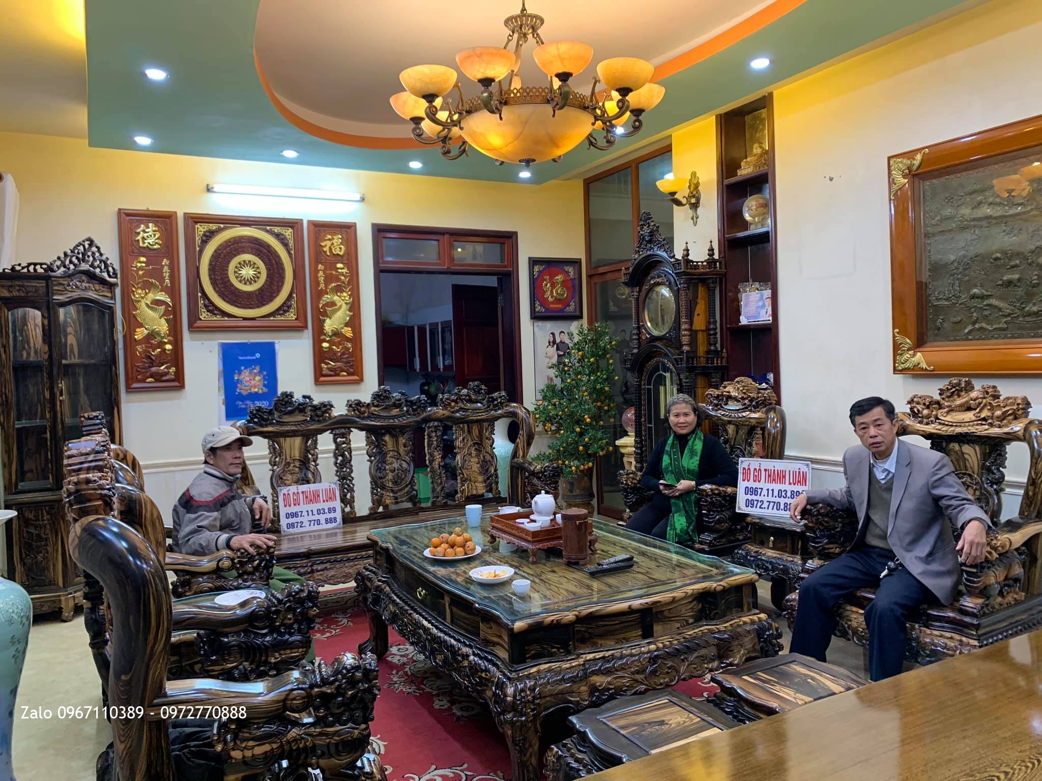 Nội Thất Gỗ Mun cho gđ Bác Sĩ Minh Văn Tại Thái Nguyên: