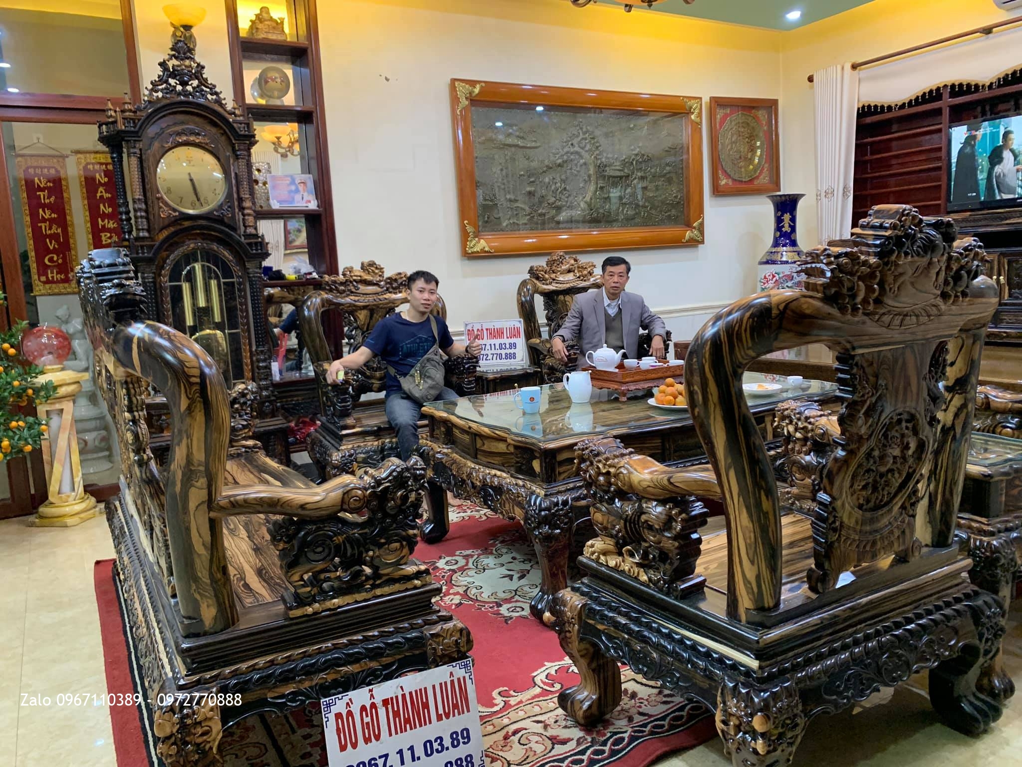 Nội Thất Gỗ Mun cho gđ Bác Sĩ Minh Văn Tại Thái Nguyên:.