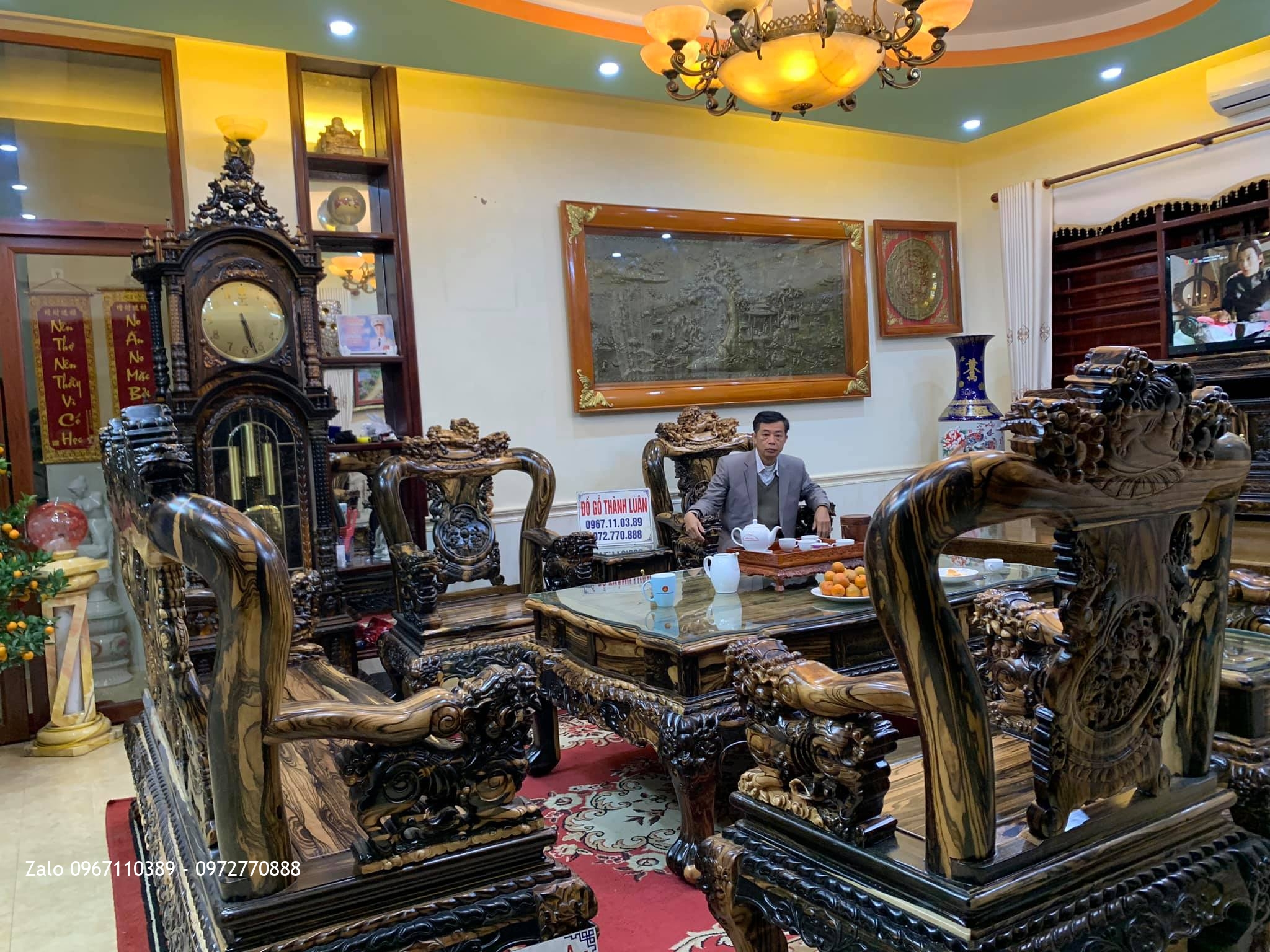 Nội Thất Gỗ Mun cho gđ Bác Sĩ Minh Văn Tại Thái Nguyên::