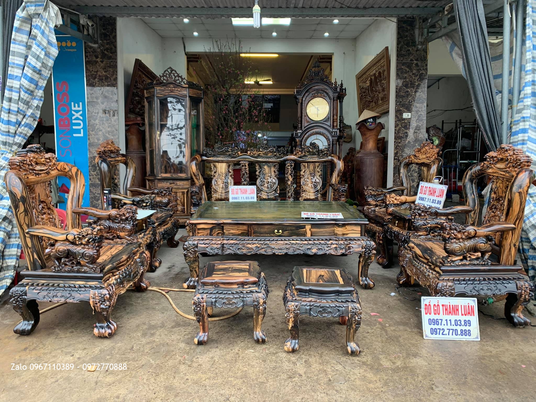 Nội Thất Gỗ Mun cho gđ Bác Sĩ Minh Văn Tại Thái Nguyên1