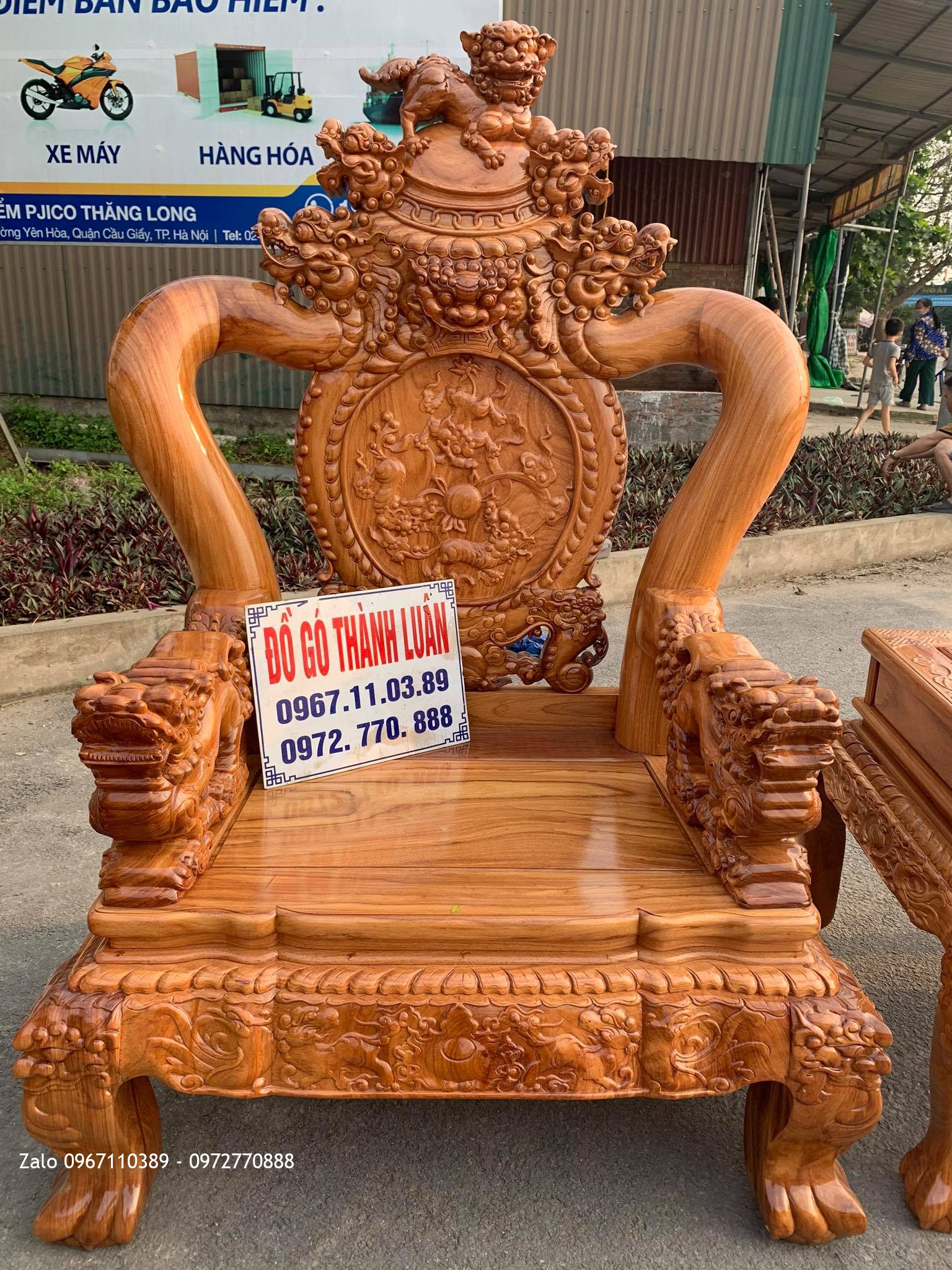 Bộ Bàn Ghế Phòng Khách NGHÊ BẢO ĐỈNH GỖ GÕ ĐỎ:-;