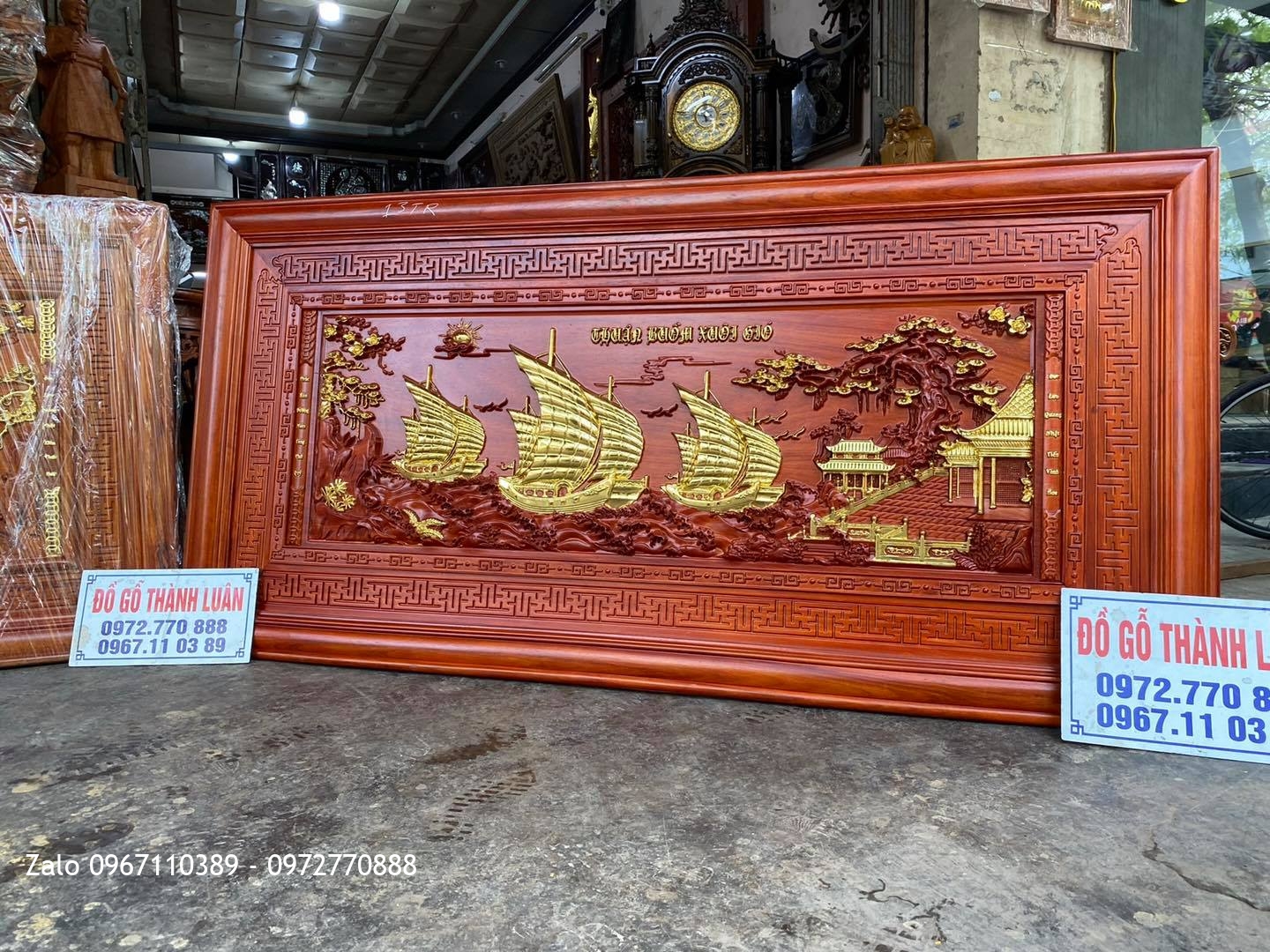 tranh gỗ hương đỏ Nam Phi rát vàng Đài Loan