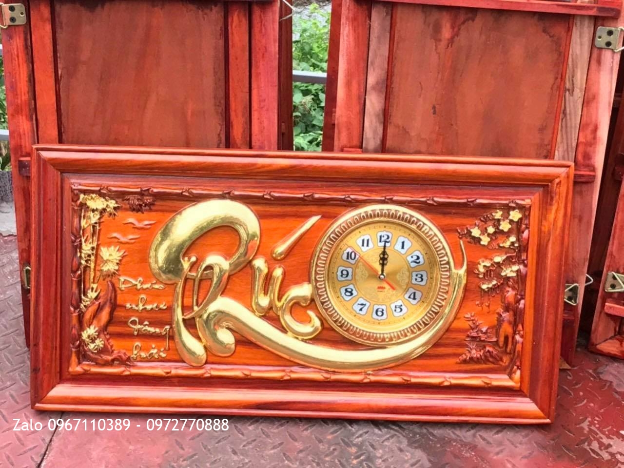 tranh gỗ hương đỏ Nam Phi rát vàng Đài Loanp