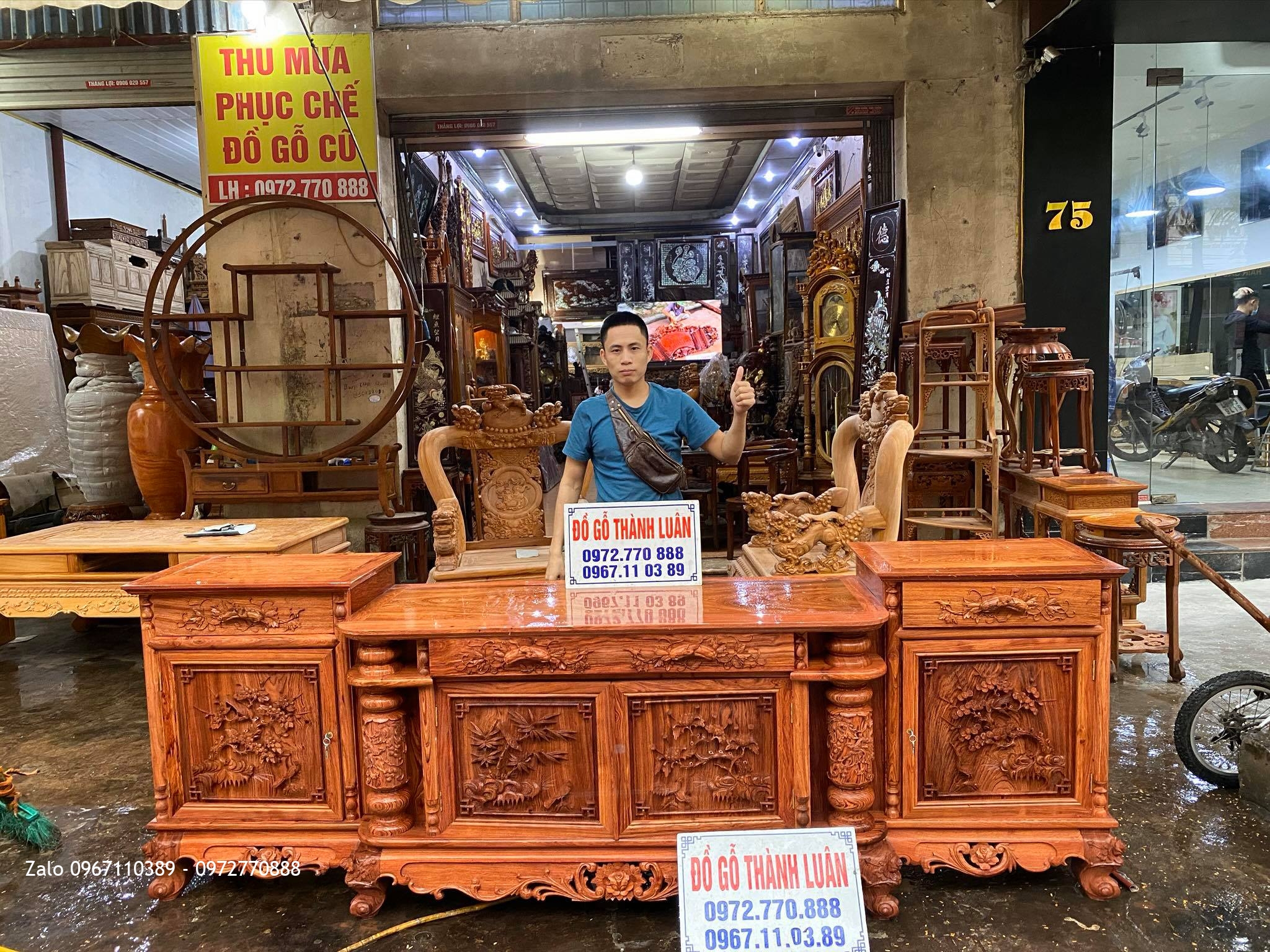 Tổng Kho Kệ Tivi Gỗ Mun Gỗ Hương Gỗ Gụ3