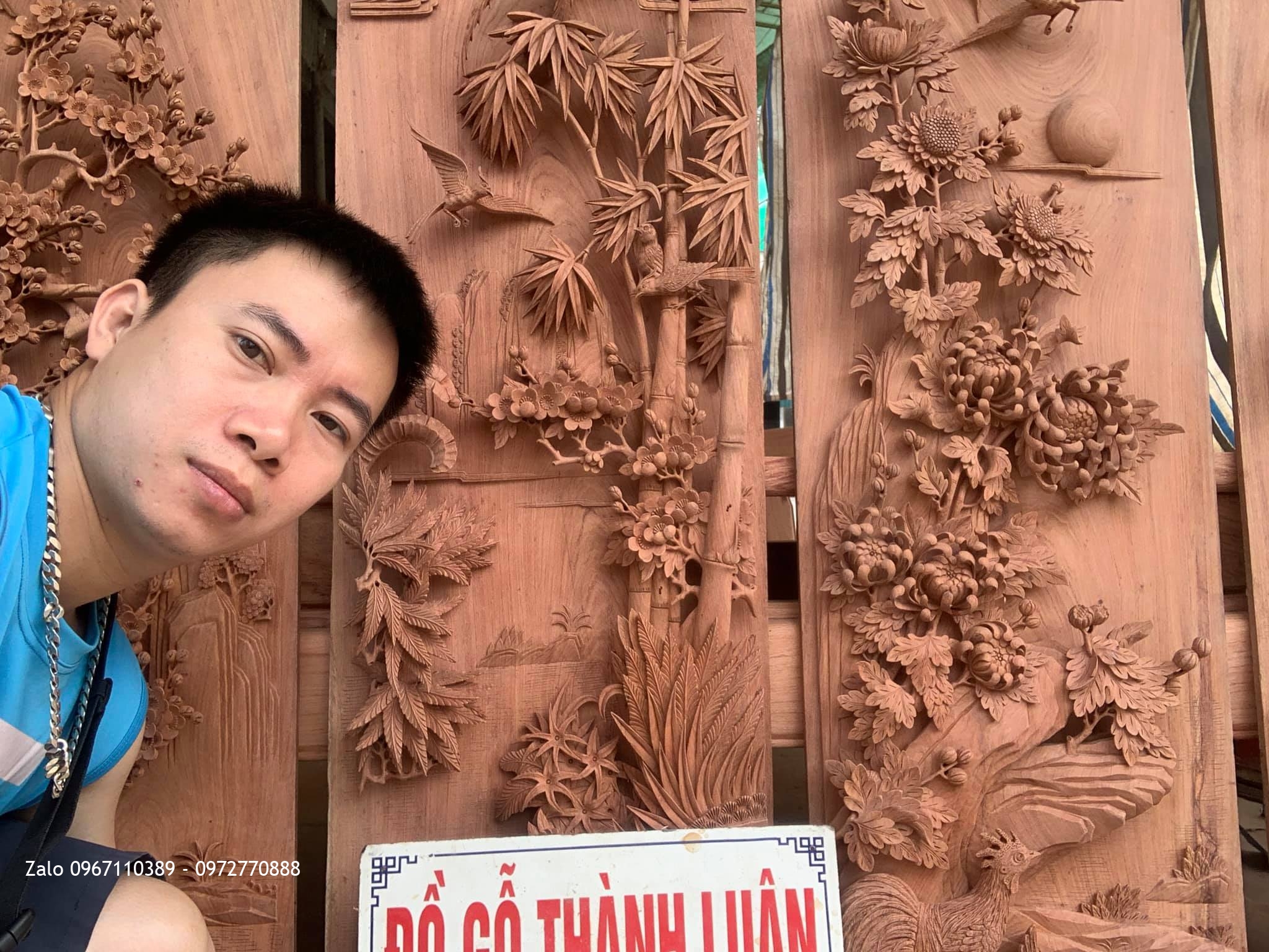 Bộ Tranh Tứ Quý Gỗ Hương Đá Siêu Khủng Do Nghệ Nhân Gốc Nghề Chế Tác: