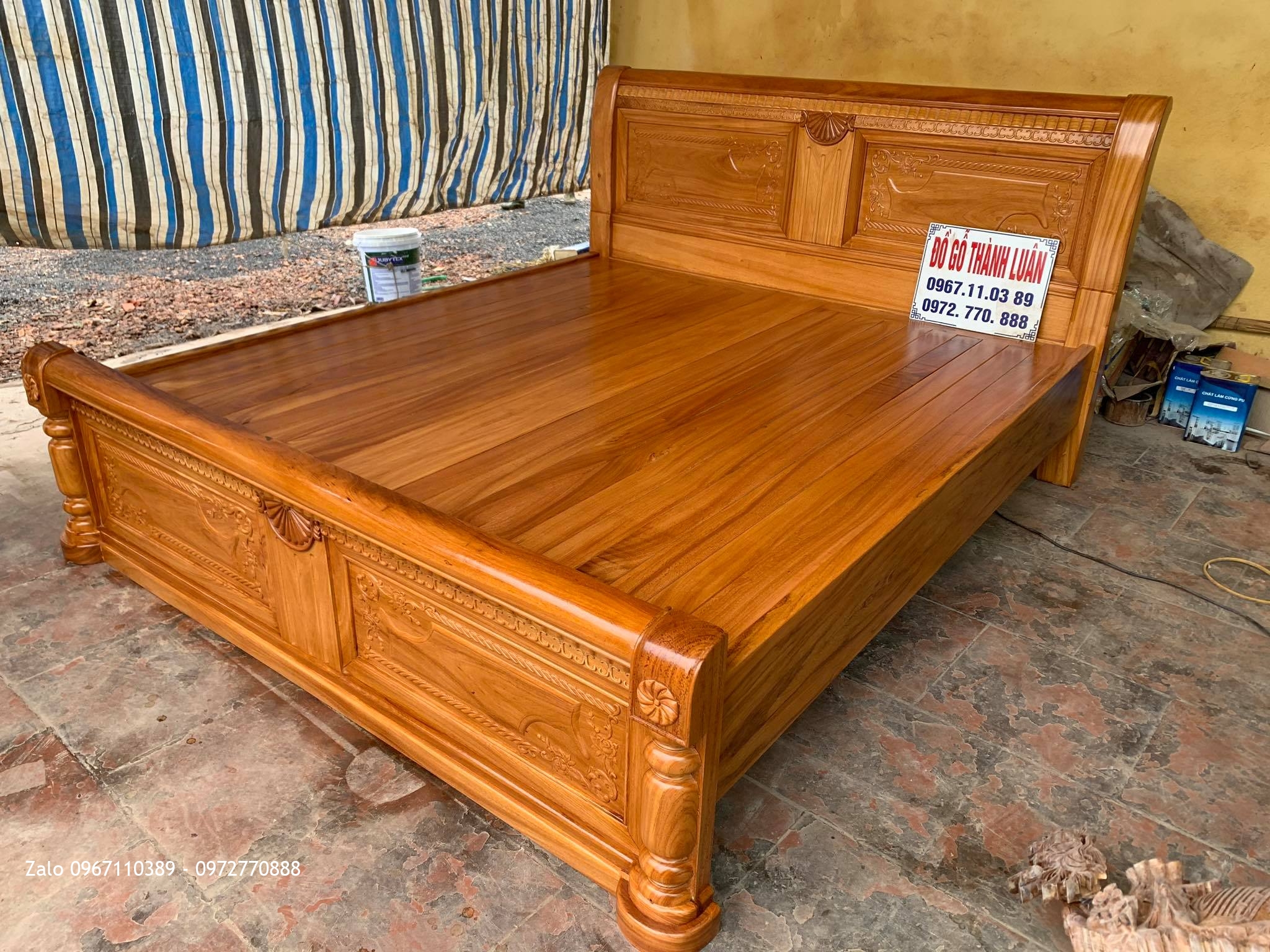 Giường X Gỗ Gõ Đỏ Bán Về Đông Côi Hoài Đức Hn