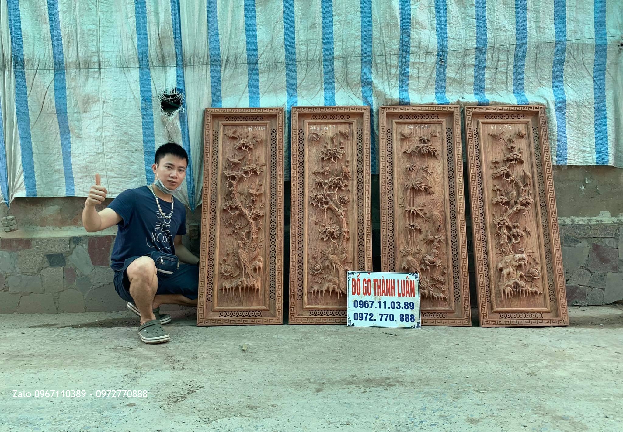 Bộ Víp Chọn Gỗ Vân Víp và Đều Màu Kích thước 47 x1m27 x 5cm :