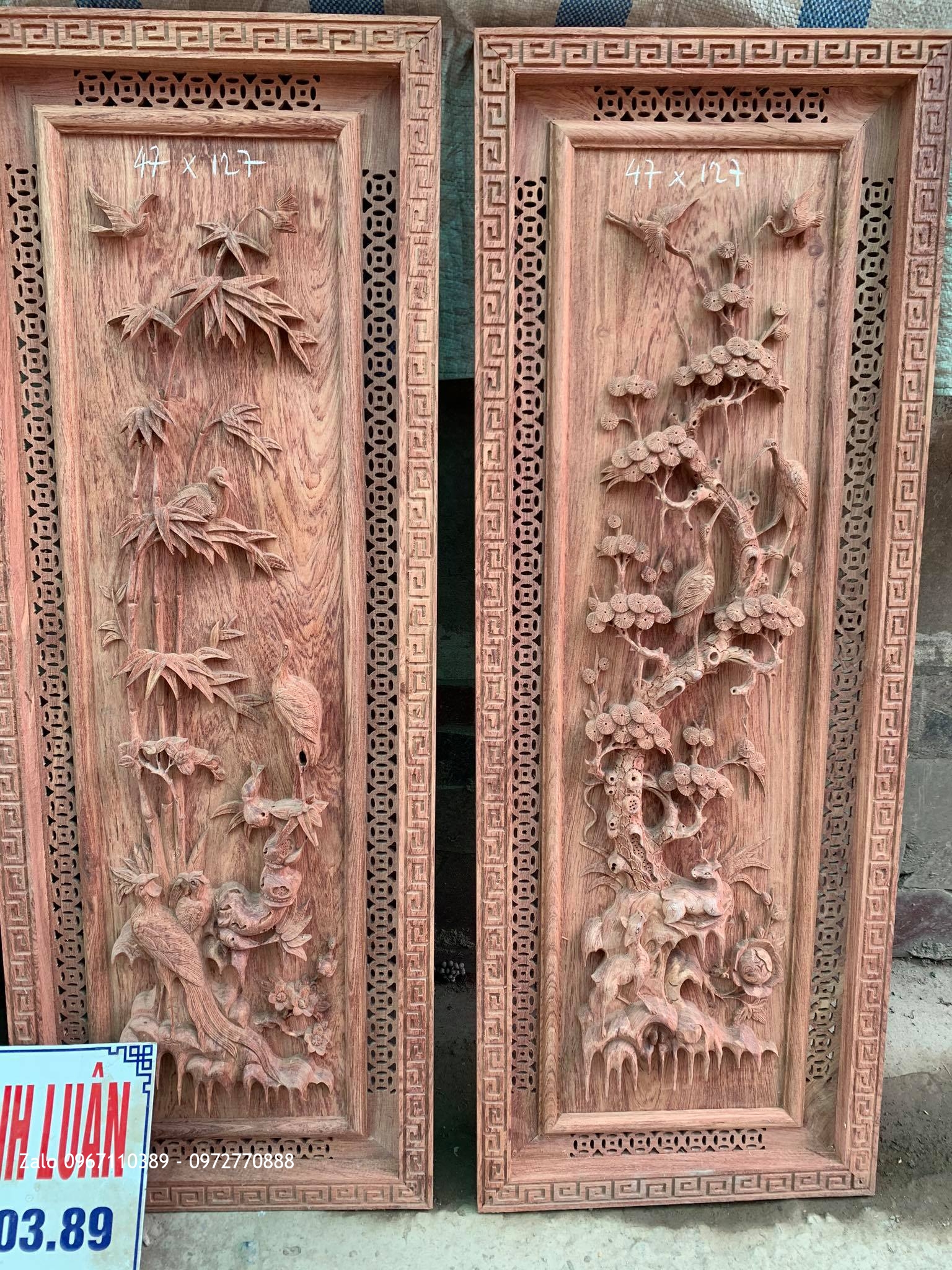 Bộ Víp Chọn Gỗ Vân Víp và Đều Màu Kích thước 47 x1m27 x 5cm