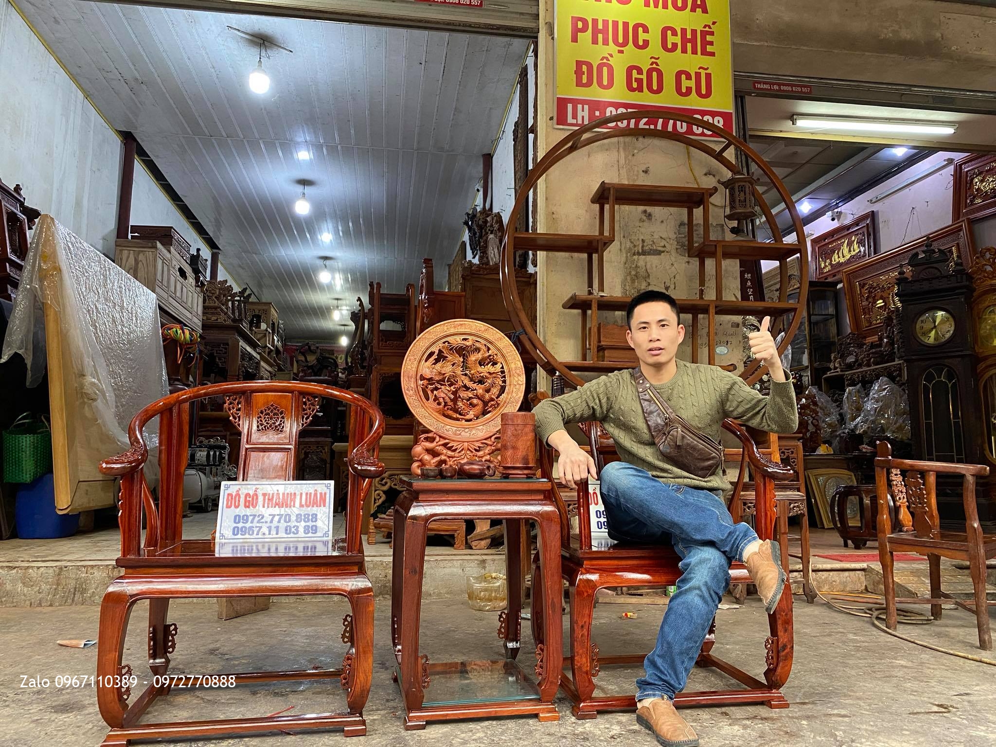 Tủ Thuốc Gỗ Trắc Đỏ Đen