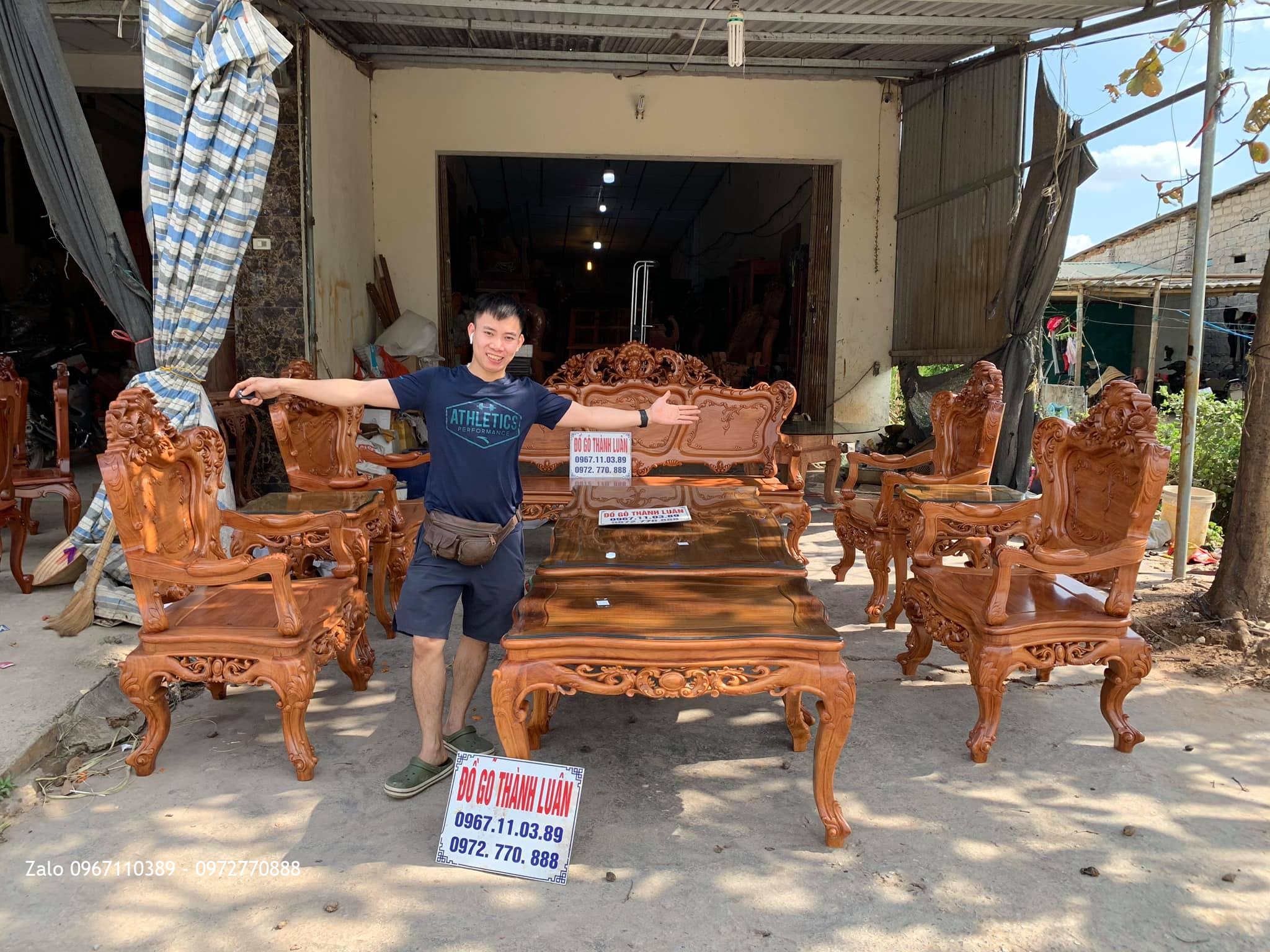 Bộ Bàn Ghế Ăn Mẫu Hoa Lan Tây Lu-i Gỗ Cẩm Lai. Bán Về Vĩnh Yên Vĩnh Phúc.,