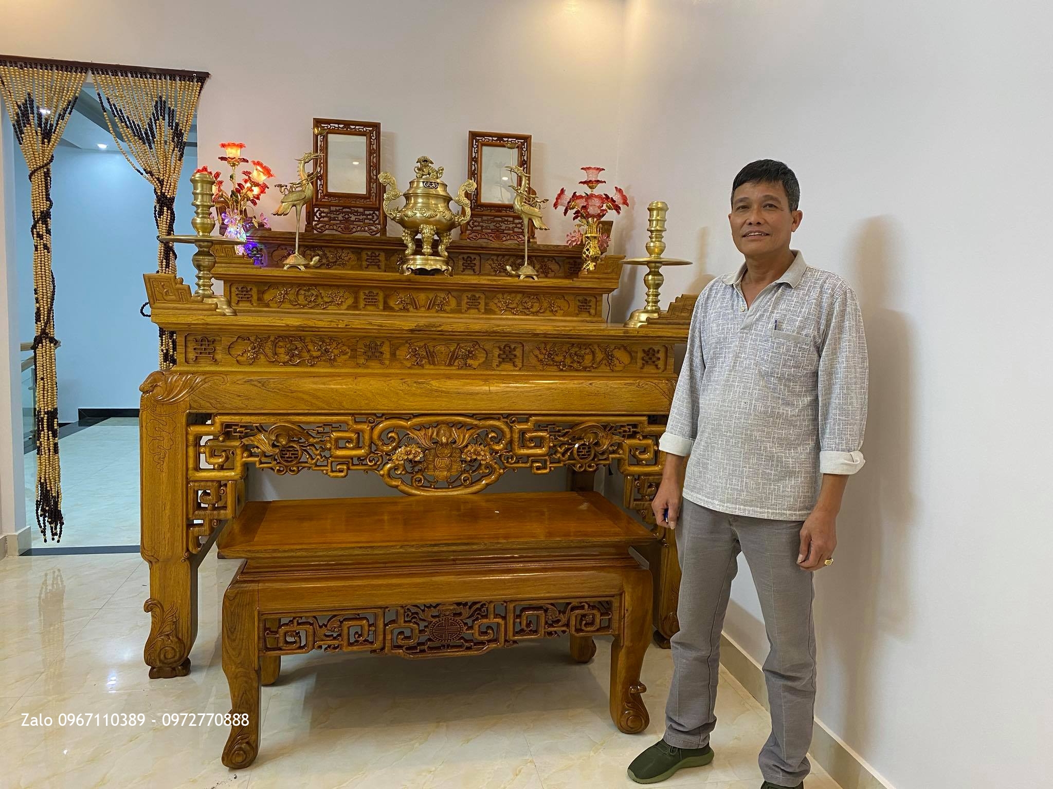 Nội Thất Phòng Khách. Gia Đình Chú Thiện ở Thuỷ Nguyên Hải Phòng