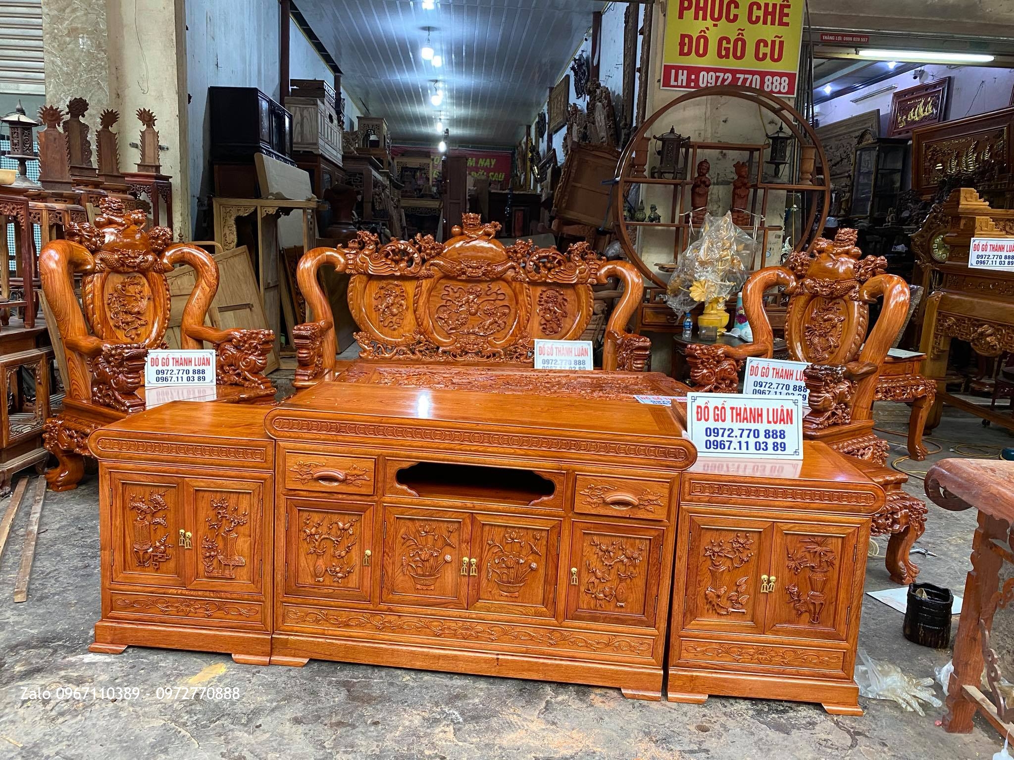 Nội Thất Phòng Khách. Gia Đình Chú Thiện ở Thuỷ Nguyên Hải Phòng,