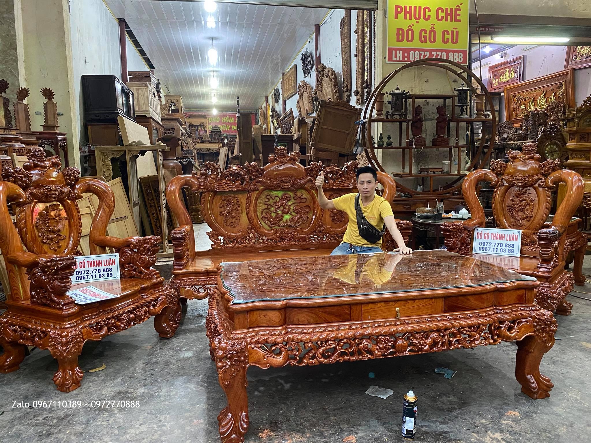 Nội Thất Phòng Khách. Gia Đình Chú Thiện ở Thuỷ Nguyên Hải Phòng::