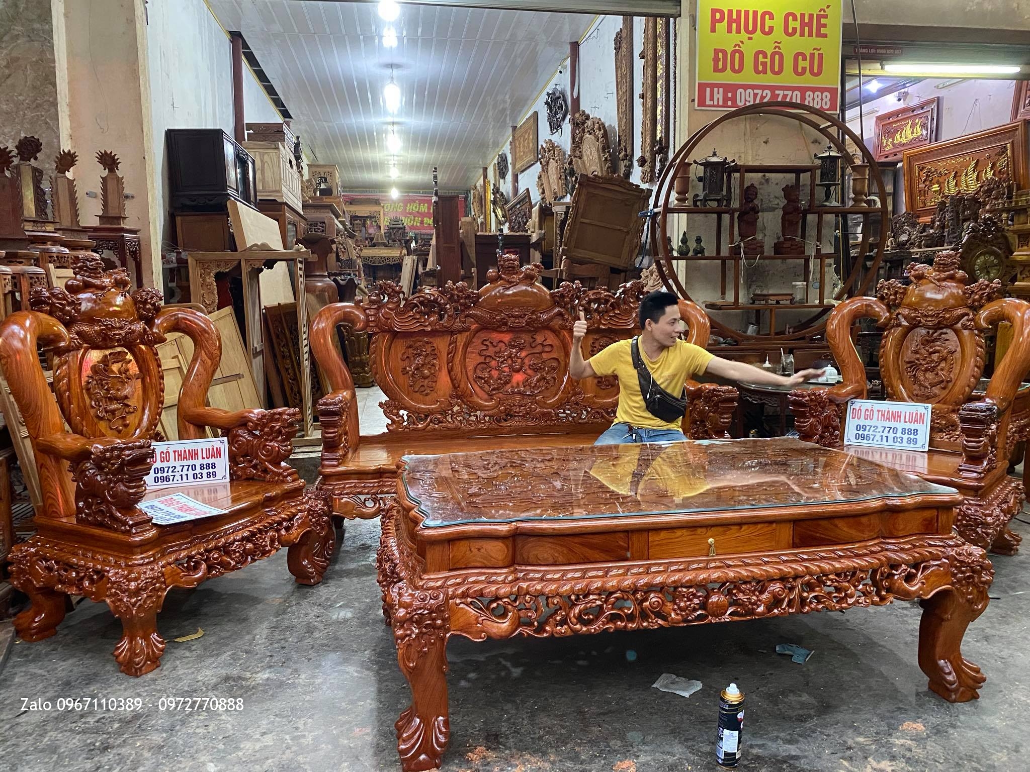 Nội Thất Phòng Khách. Gia Đình Chú Thiện ở Thuỷ Nguyên Hải Phòng::