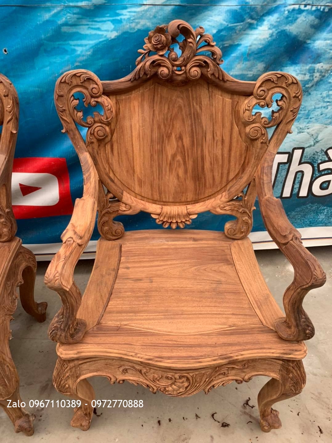 Bộ Ghế Lu-i (Louis) Gỗ Gụ Ta Quảng Bình Gồm 9 Món Bán Về Hà Nội