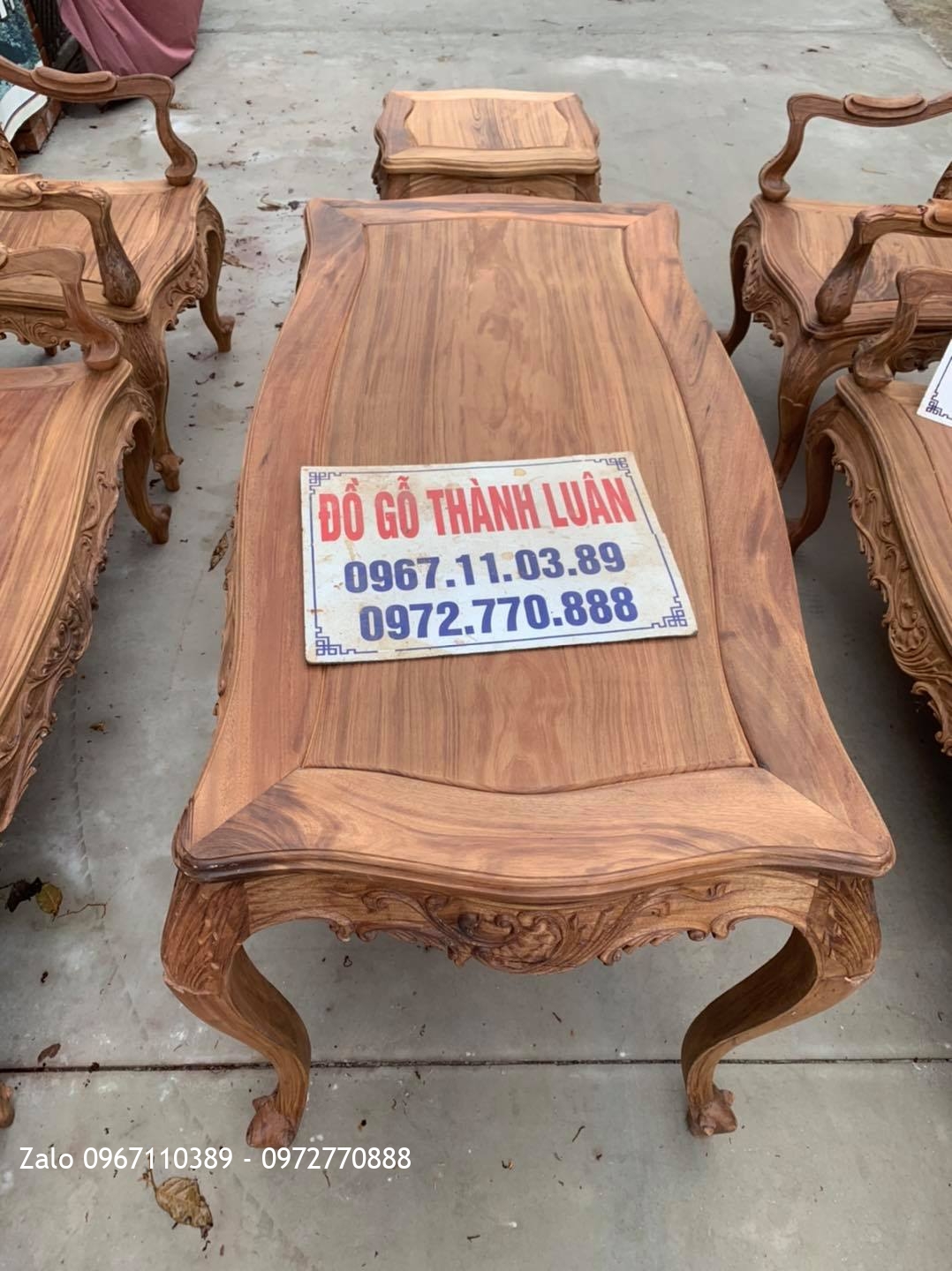 Bộ Ghế Lu-i (Louis) Gỗ Gụ Ta Quảng Bình Gồm 9 Món Bán Về Hà Nội:.