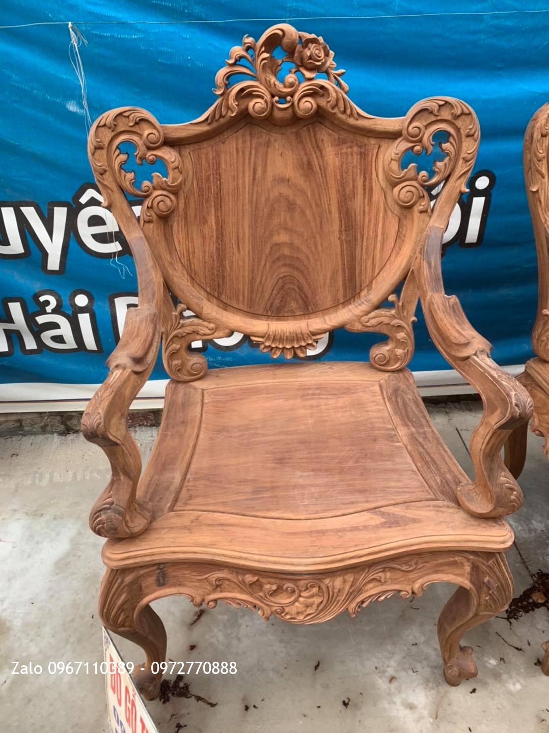 Bộ Ghế Lu-i (Louis) Gỗ Gụ Ta Quảng Bình Gồm 9 Món Bán Về Hà Nội: