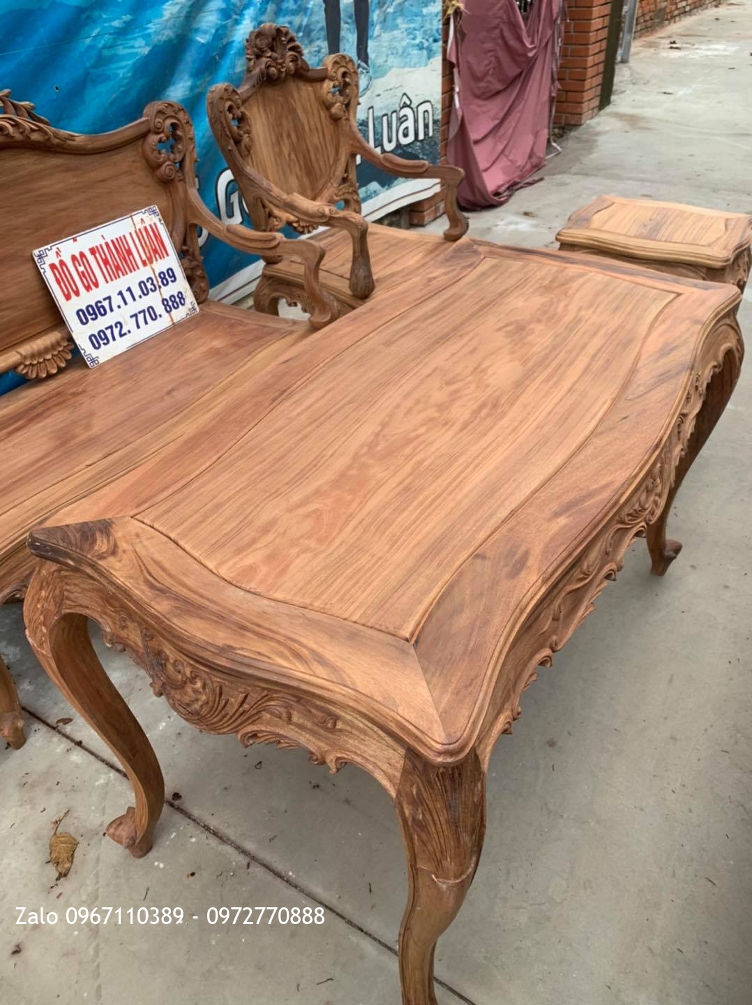 Bộ Ghế Lu-i (Louis) Gỗ Gụ Ta Quảng Bình Gồm 9 Món Bán Về Hà Nội::