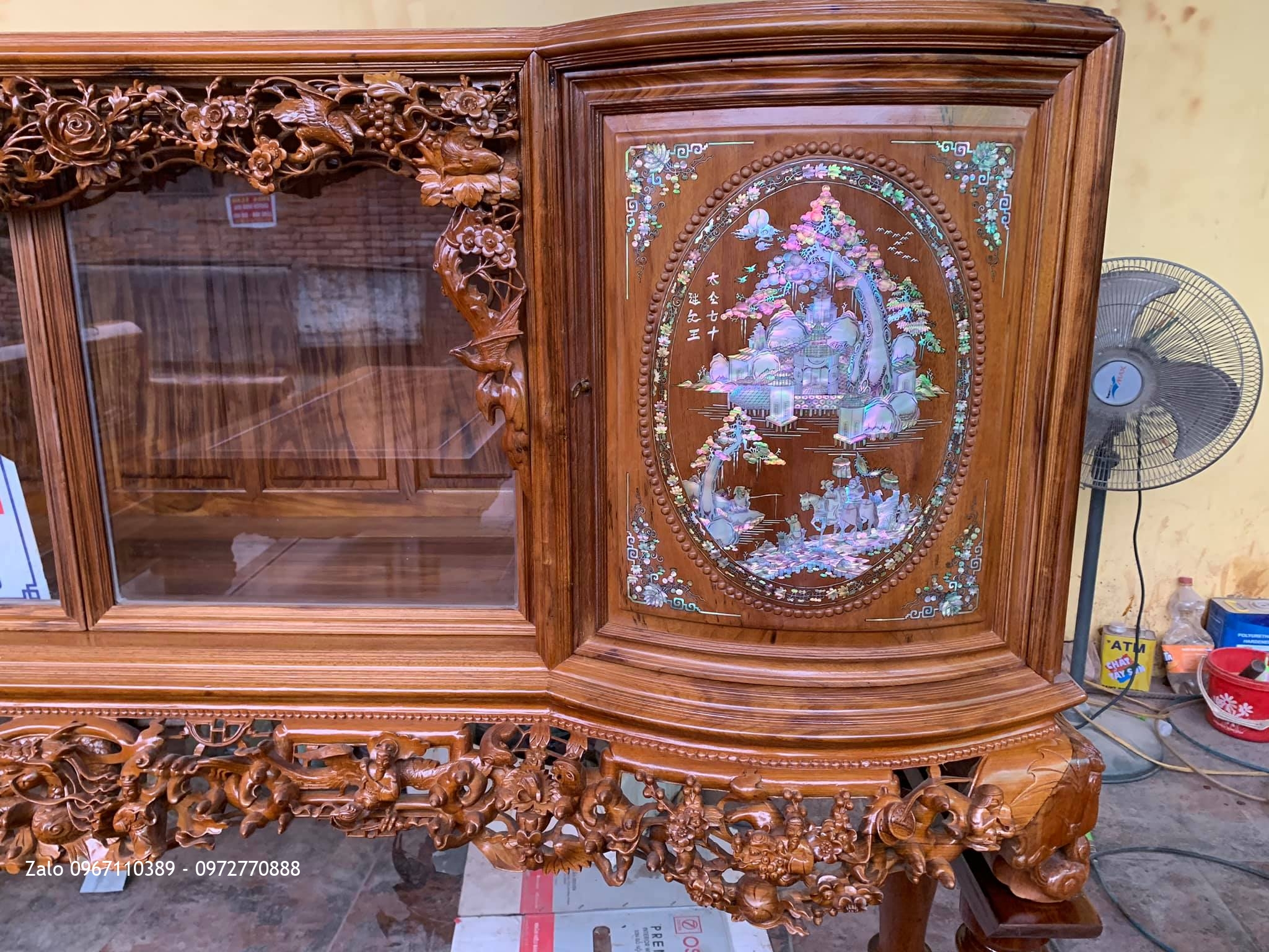 Trường Kỷ Tam Quốc Gỗ Gụ Ta Quảng bÌnh siêu víp.,