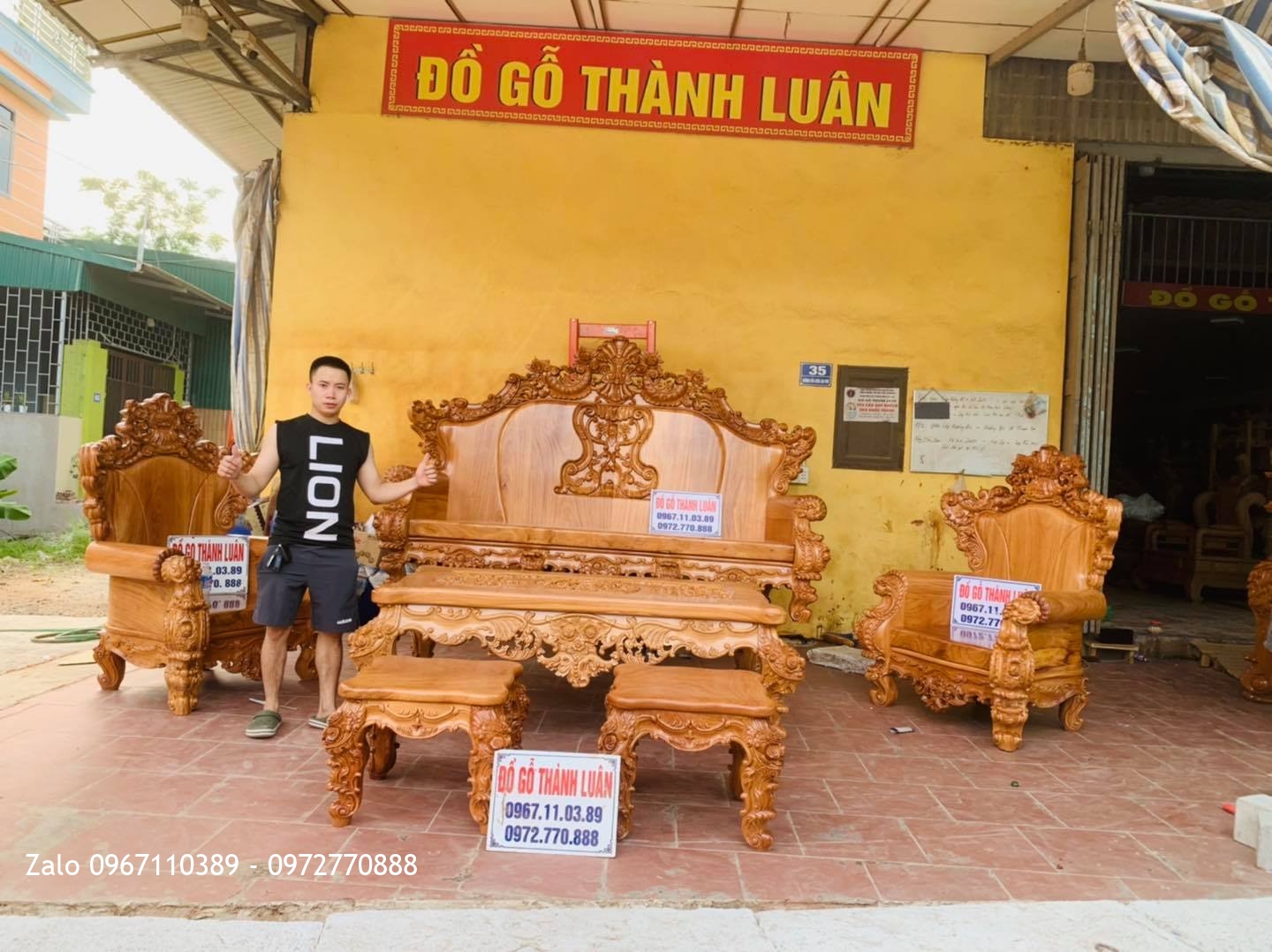 Bộ Bàn Ghế Hoàng Gia Gỗ Gõ Đỏ 6 Món Siêu Víp Bán Về Quảng Yên Quảng Ninh