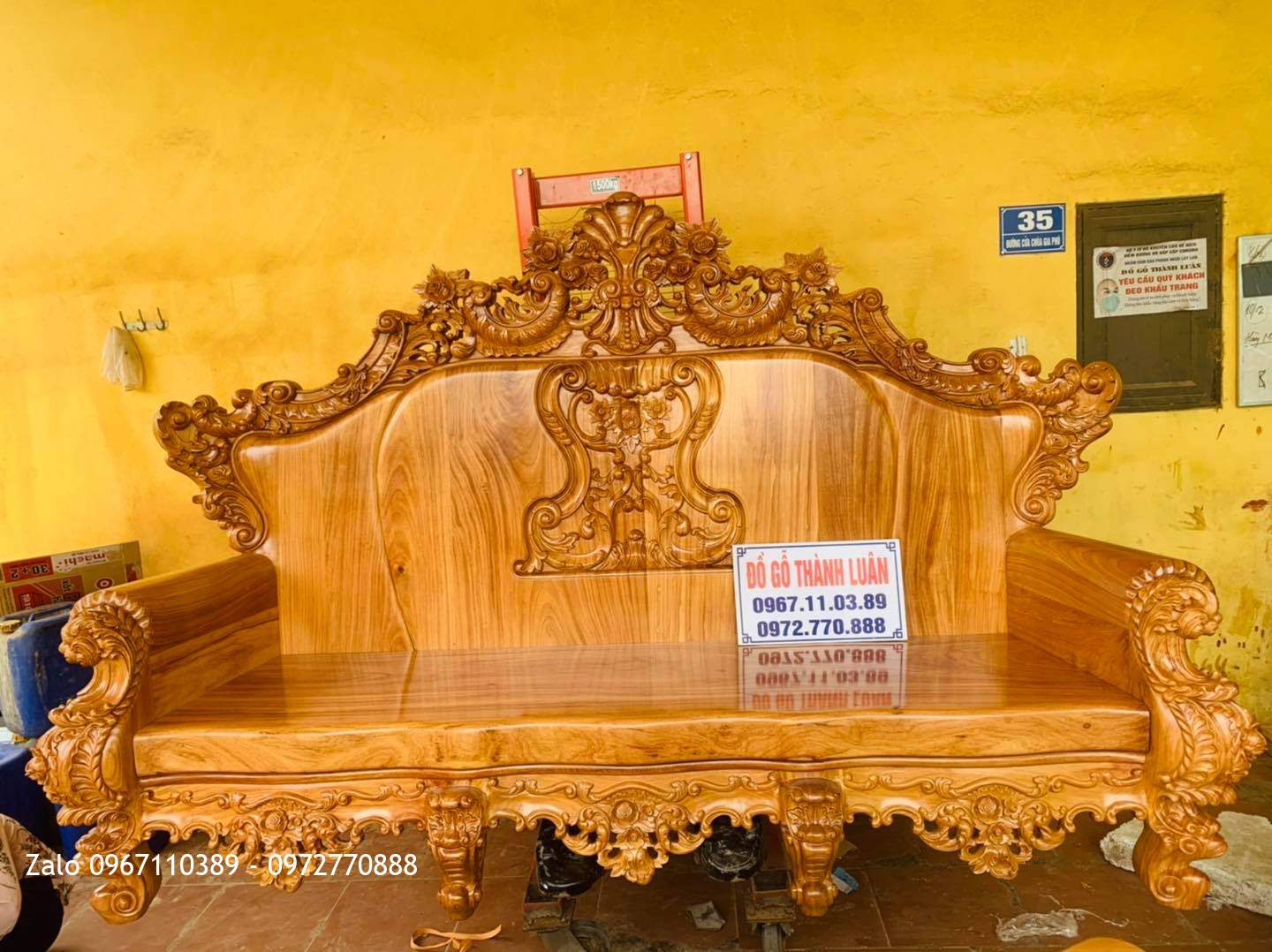 Bộ Bàn Ghế Hoàng Gia Gỗ Gõ Đỏ 6 Món Siêu Víp Bán Về Quảng Yên Quảng Ninh,.