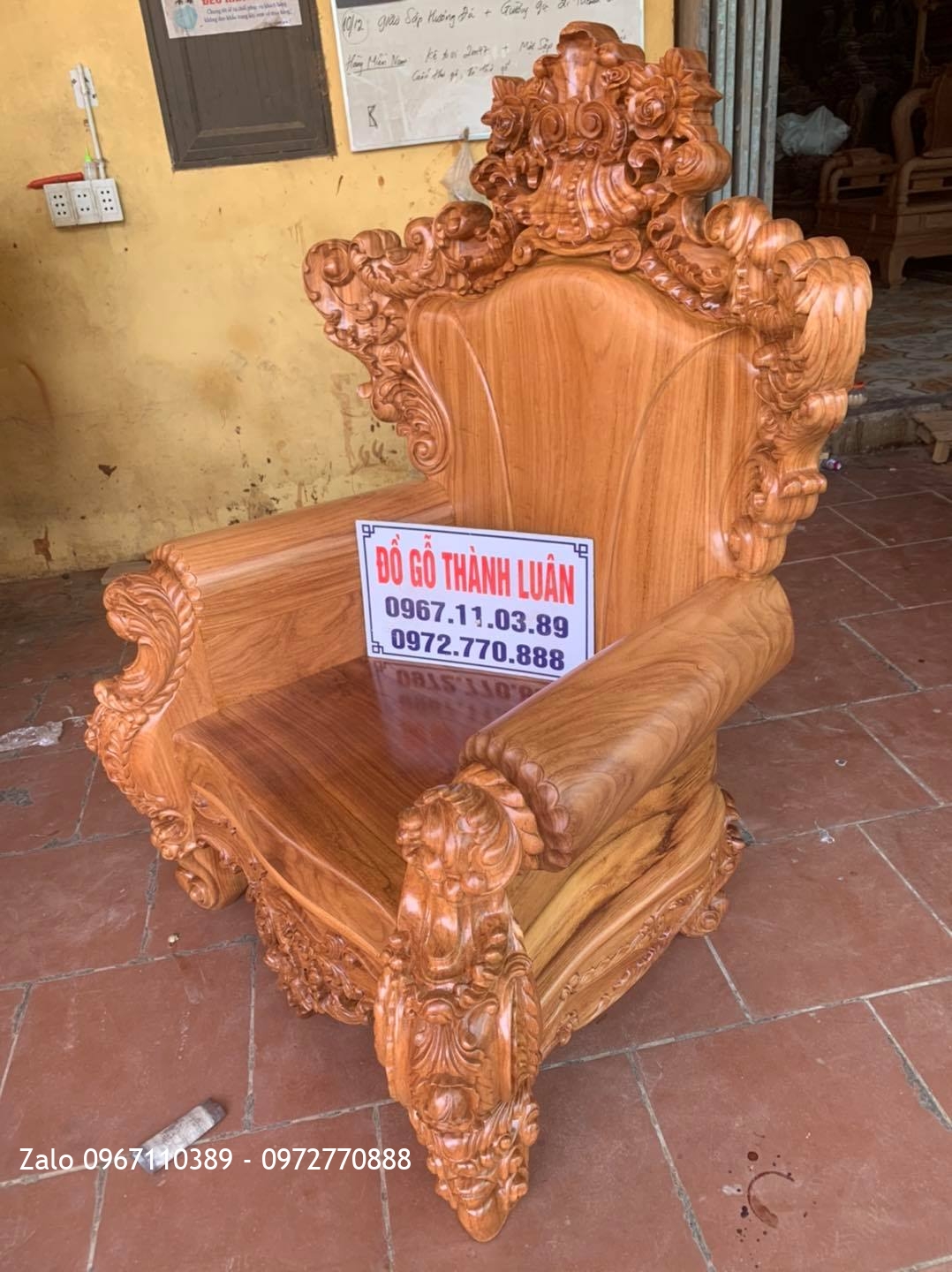 Bộ Bàn Ghế Hoàng Gia Gỗ Gõ Đỏ 6 Món Siêu Víp Bán Về Quảng Yên Quảng Ninh.,
