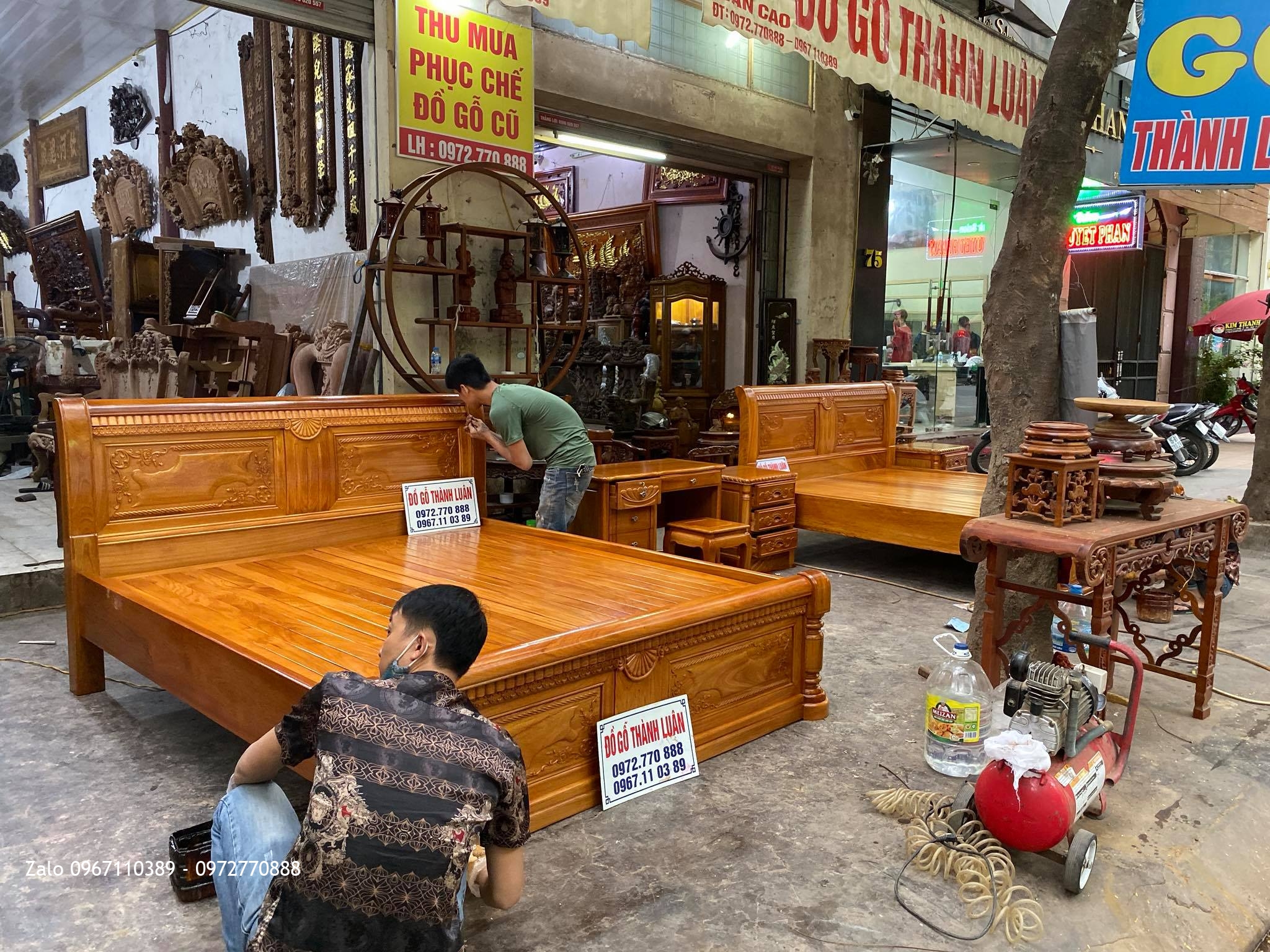 Giường Ngủ Chữ X , Tủ Đầu Giường Bán Về VinCom Hải Phòng.
