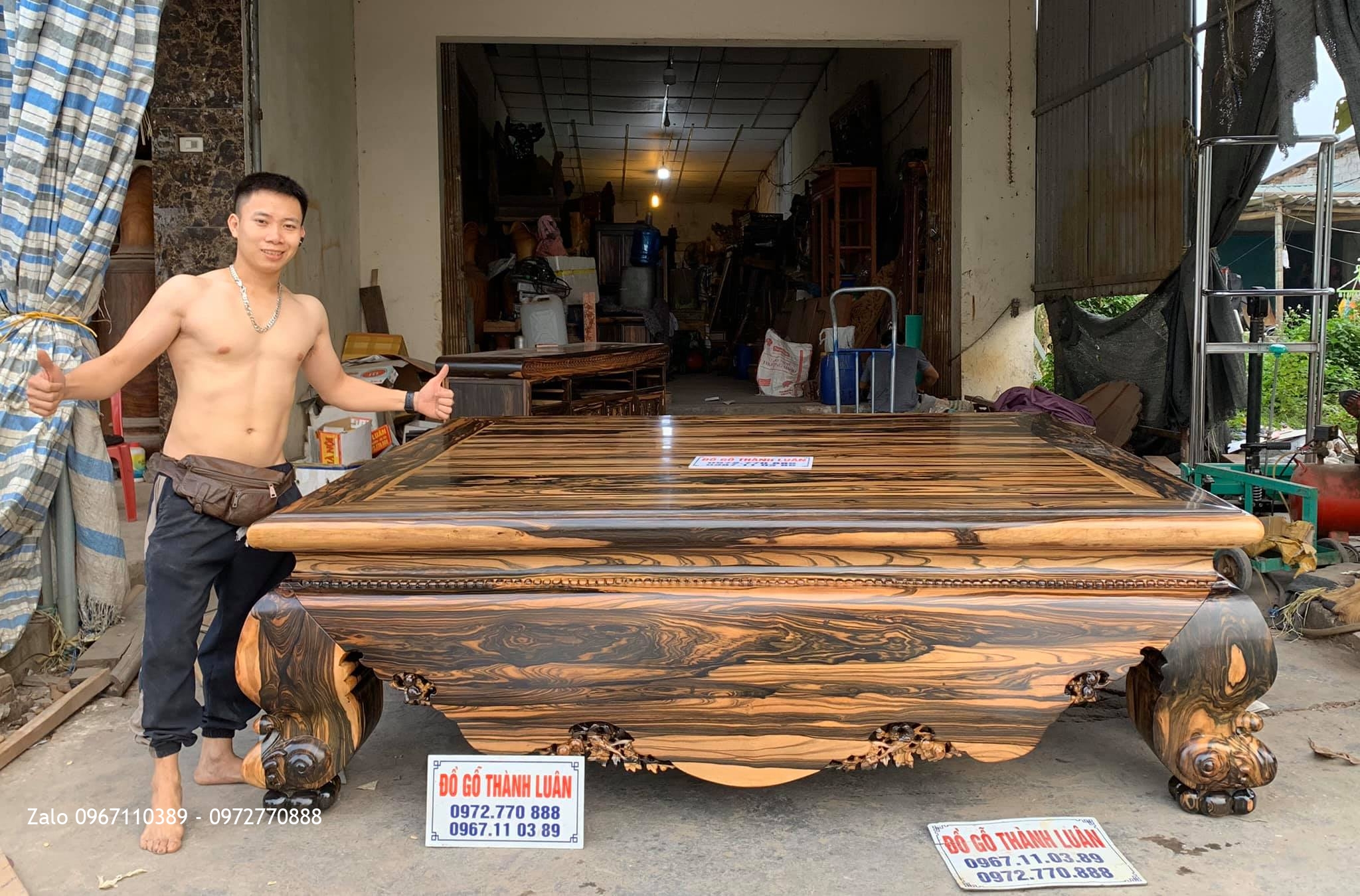 Sập Gỗ Mun Hoa Da Báo Siêu To Khổng Lồ,Siêu Vân,Siêu Víp ,,