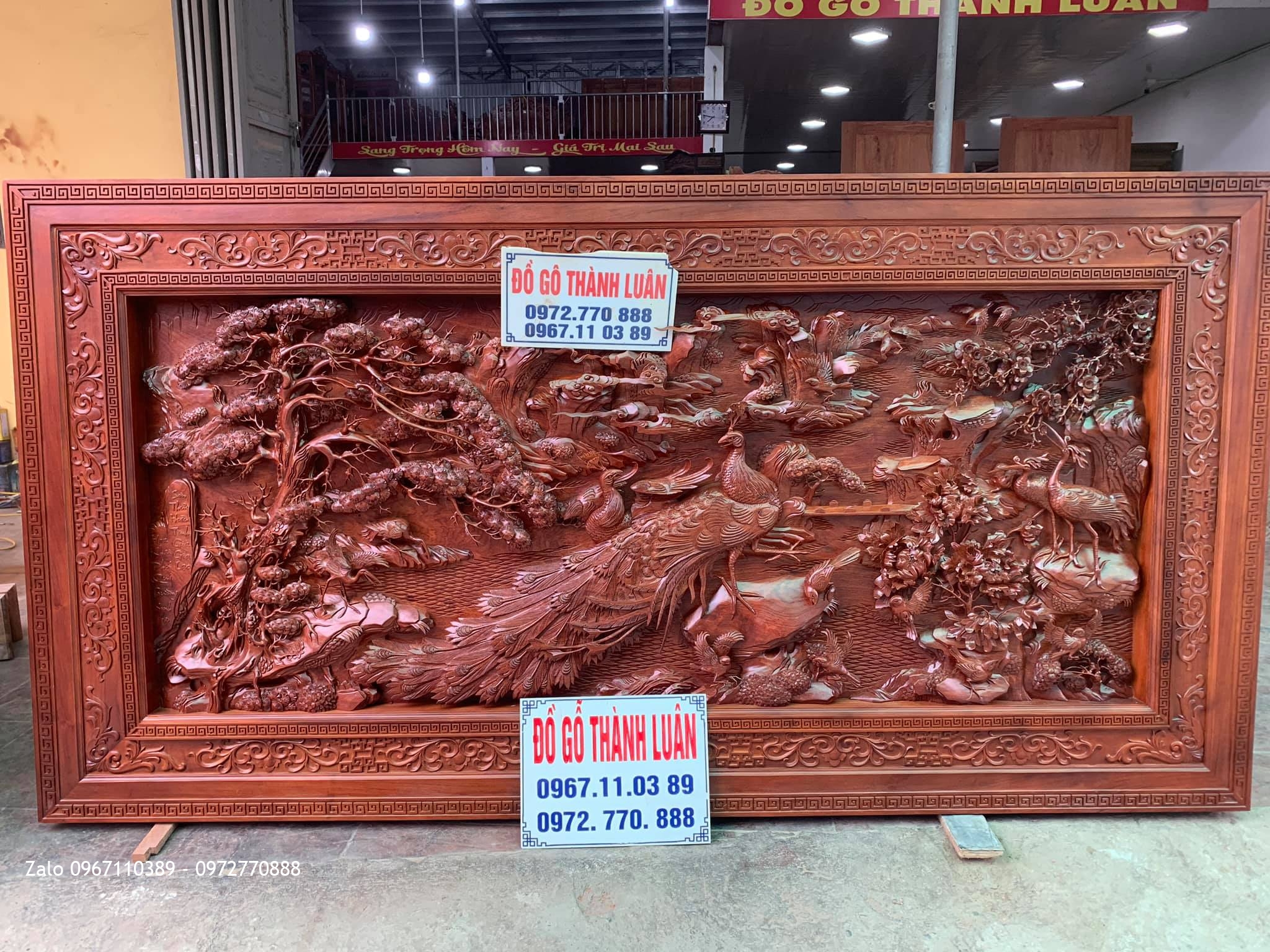 Tranh Gỗ Cửu Hạc, Tranh Phu Thê Đục Nổi 4D