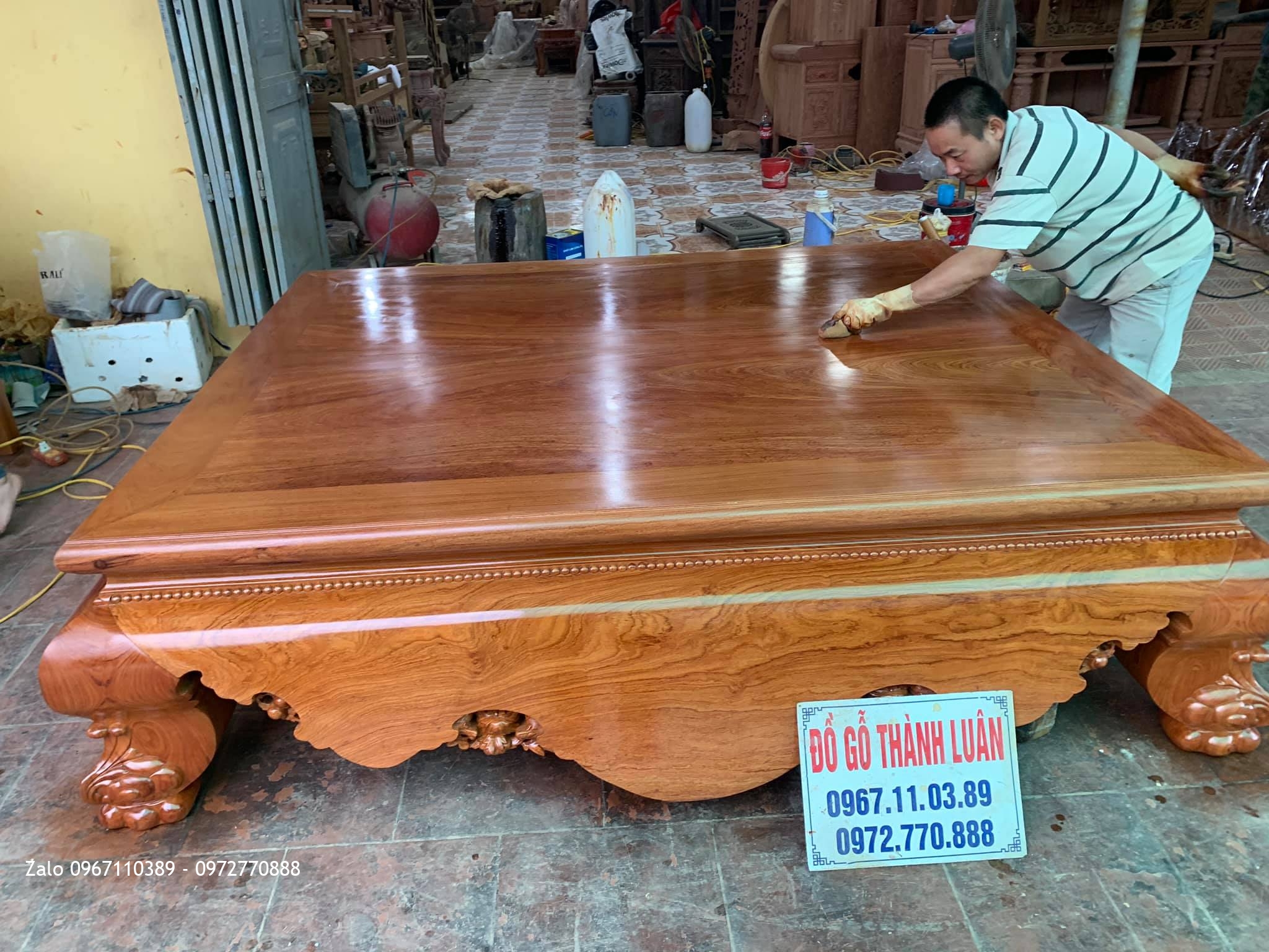Sập Gỗ Hương Đá Tam Diện Vân Đẹp. GĐ A Cường Phú Thọ