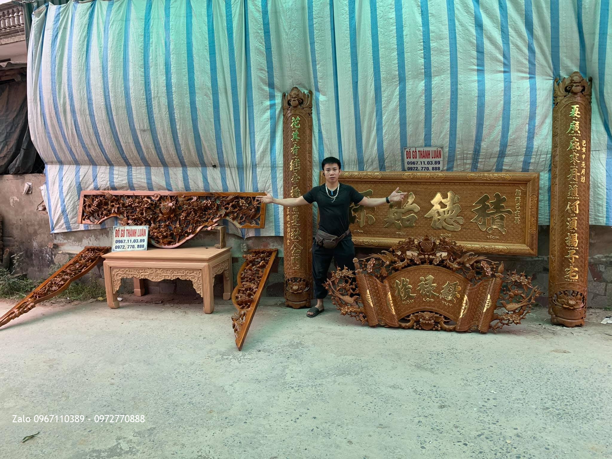 Nội Thất Nhà Thờ. Cửa Võng, Hoành Phi, Cuốn Thư Câu Đối. C. Thanh Kim Bảng Hà Nam.,