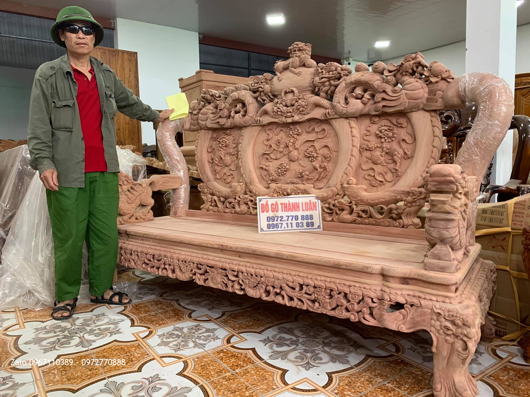 Chú Giáp Bắc Ninh Mua Bộ Bàn Ghế Nghê Bảo Đỉnh Gỗ Hương Đá Vip^